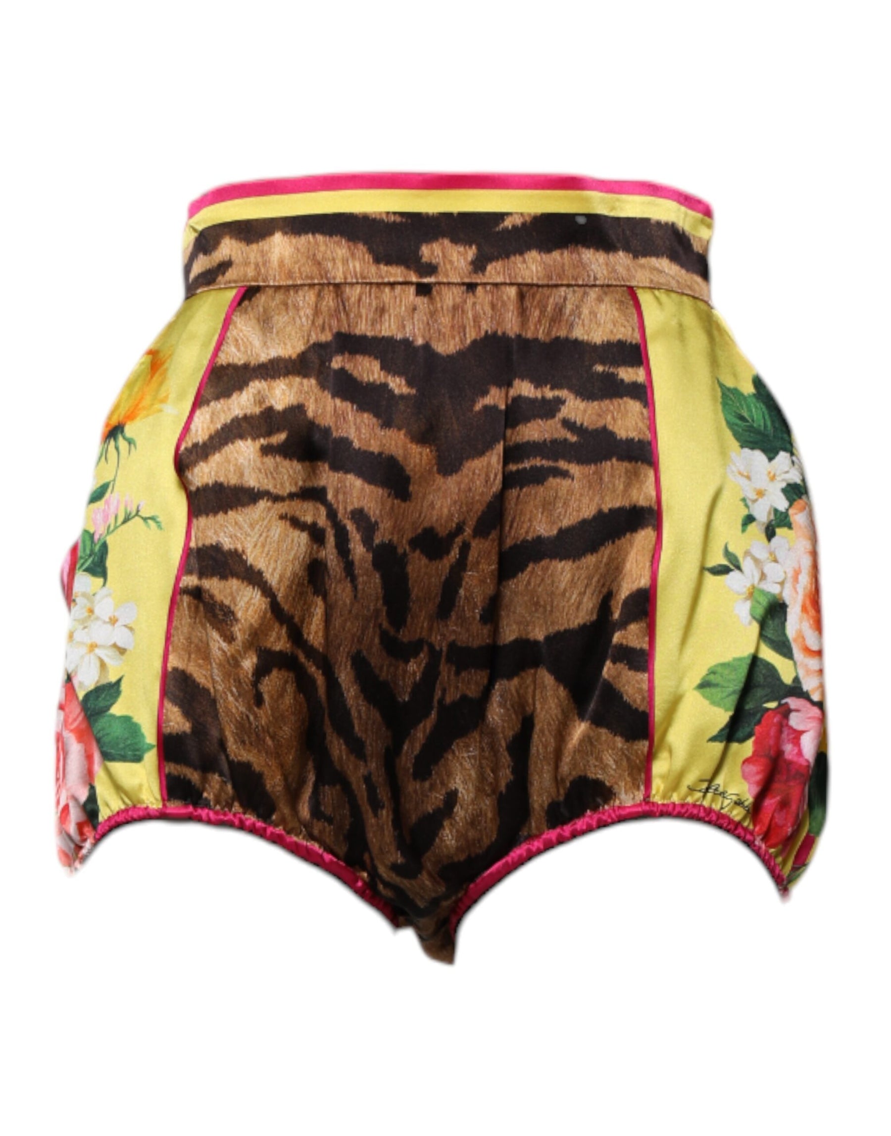Dolce & Gabbana Multicolor Floral High Waist Hot Pants Shorts | Regal Royce