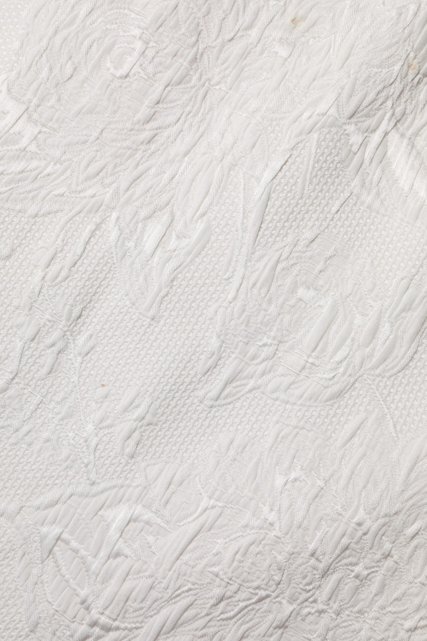 Dolce & Gabbana White Floral Brocade A-line High Waist Skirt | Regal Royce