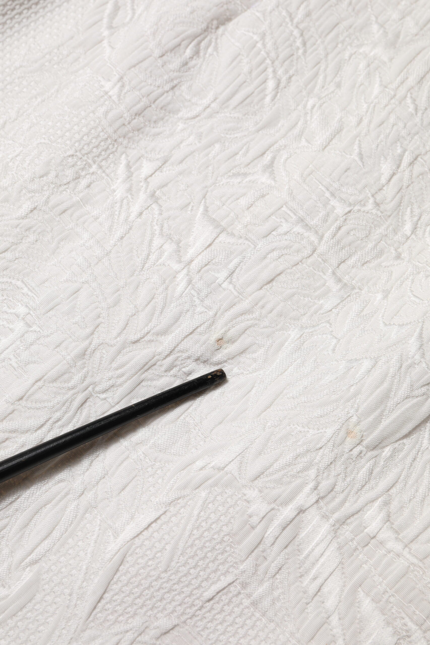 Dolce & Gabbana White Floral Brocade A-line High Waist Skirt | Regal Royce