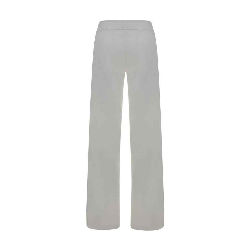 Avenue Montaigne White Viscose Casual Pants | Regal Royce