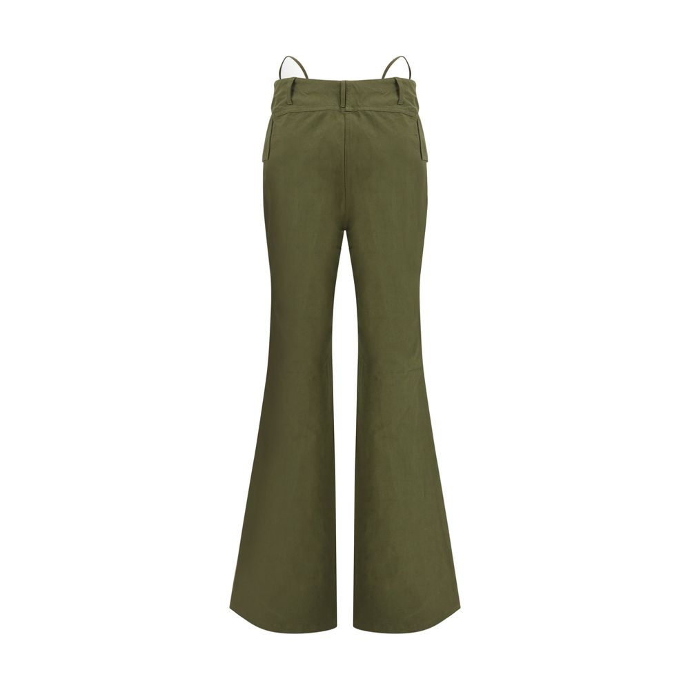 R13 Bicolor Cotton Flared Pants | Regal Royce