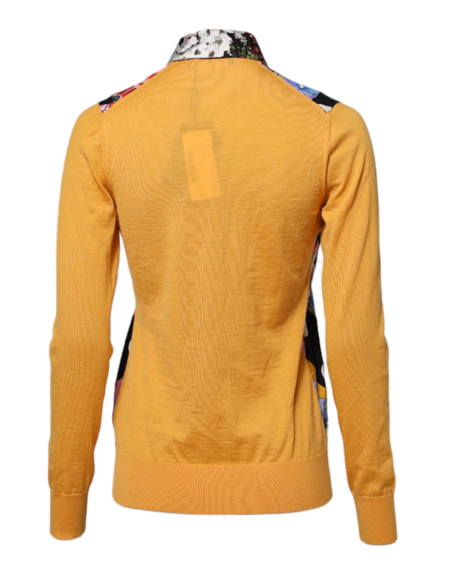 Dolce & Gabbana Multicolor Floral Long Sleeves Polo Top | Regal Royce