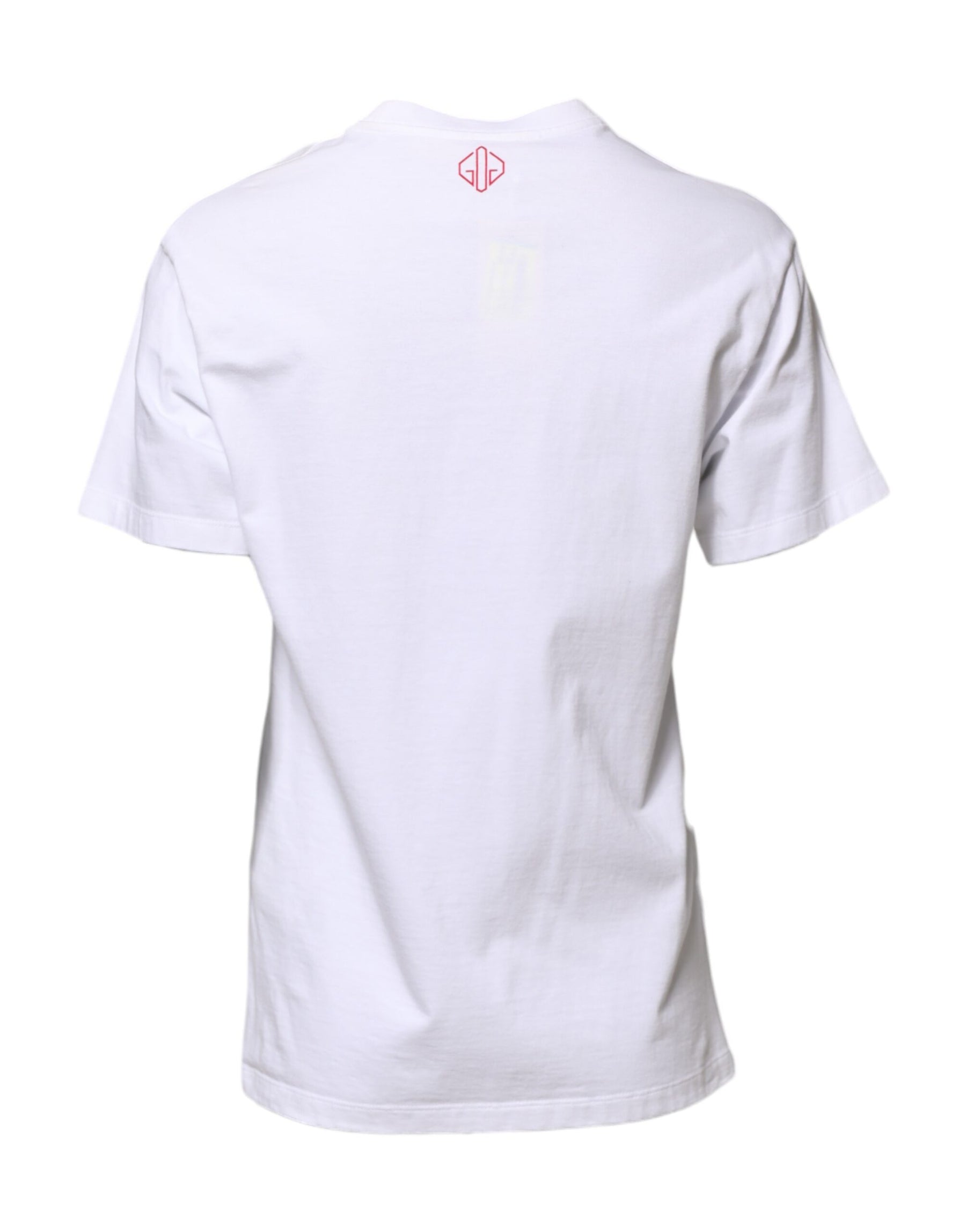 Golden Goose White Printed Round Neck T-shirt | Regal Royce
