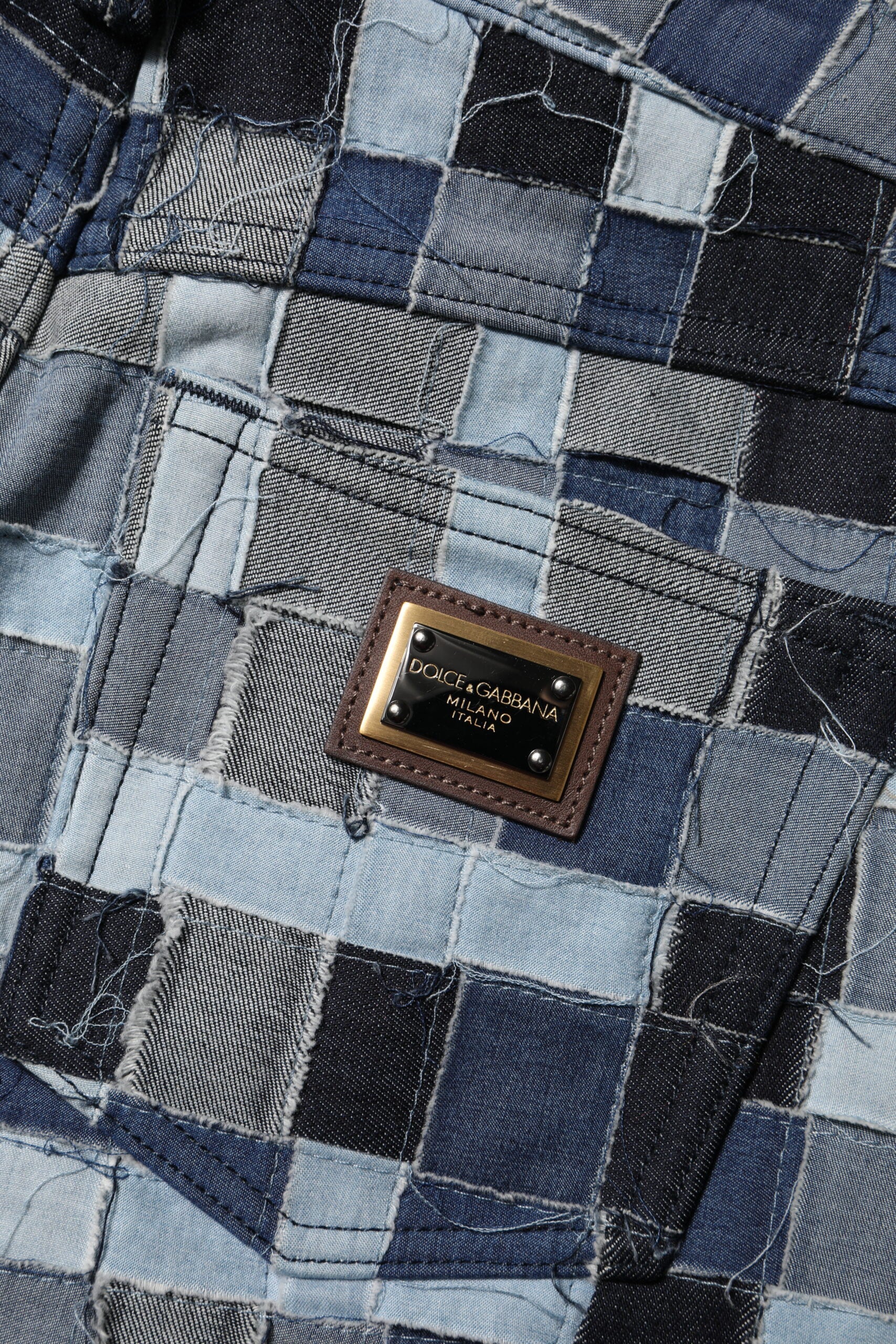 Dolce & Gabbana Multicolor Patchwork Skinny Denim Jeans | Regal Royce