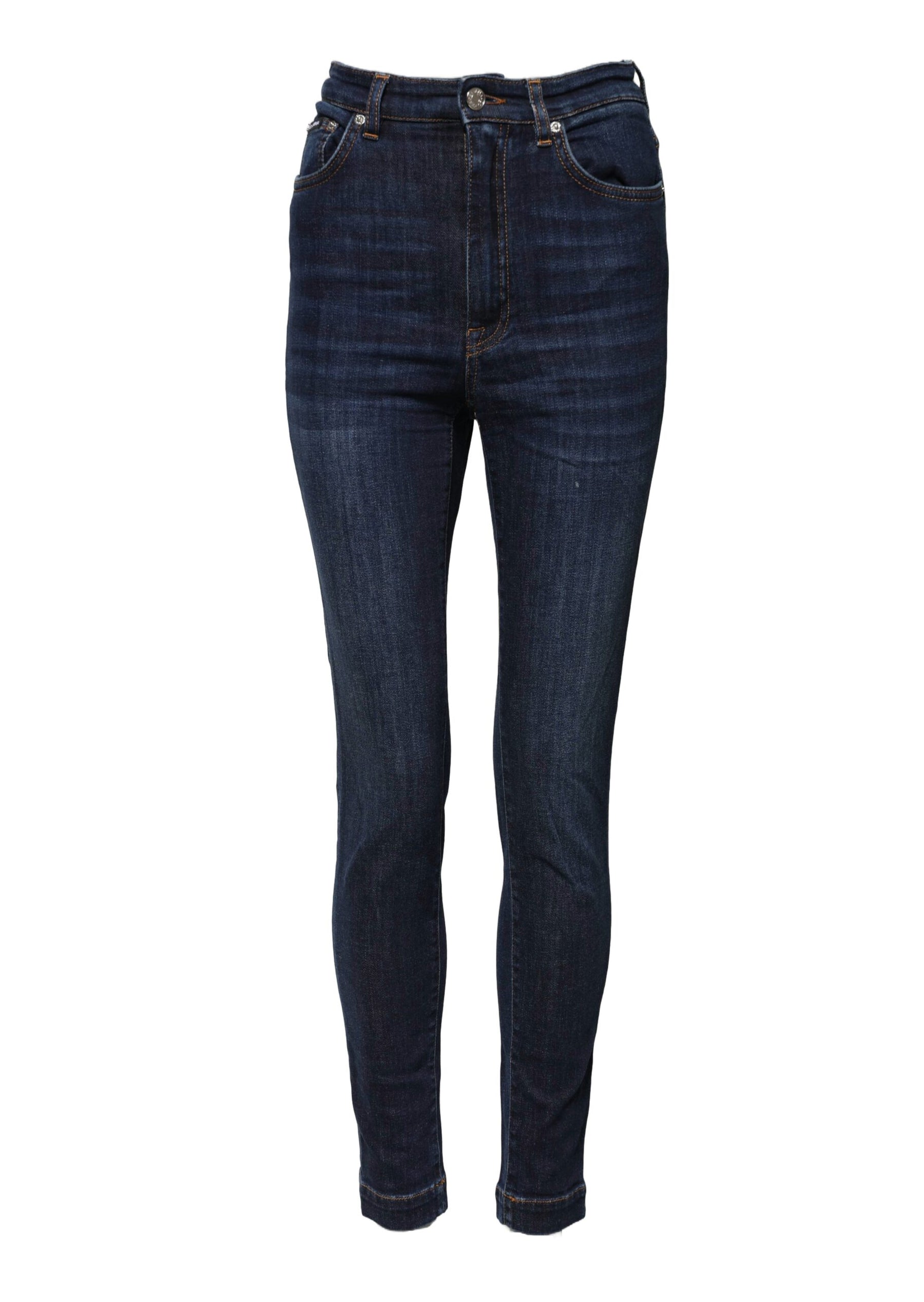 Dolce & Gabbana Blue GRACE High Waist Skinny Denim Jeans | Regal Royce