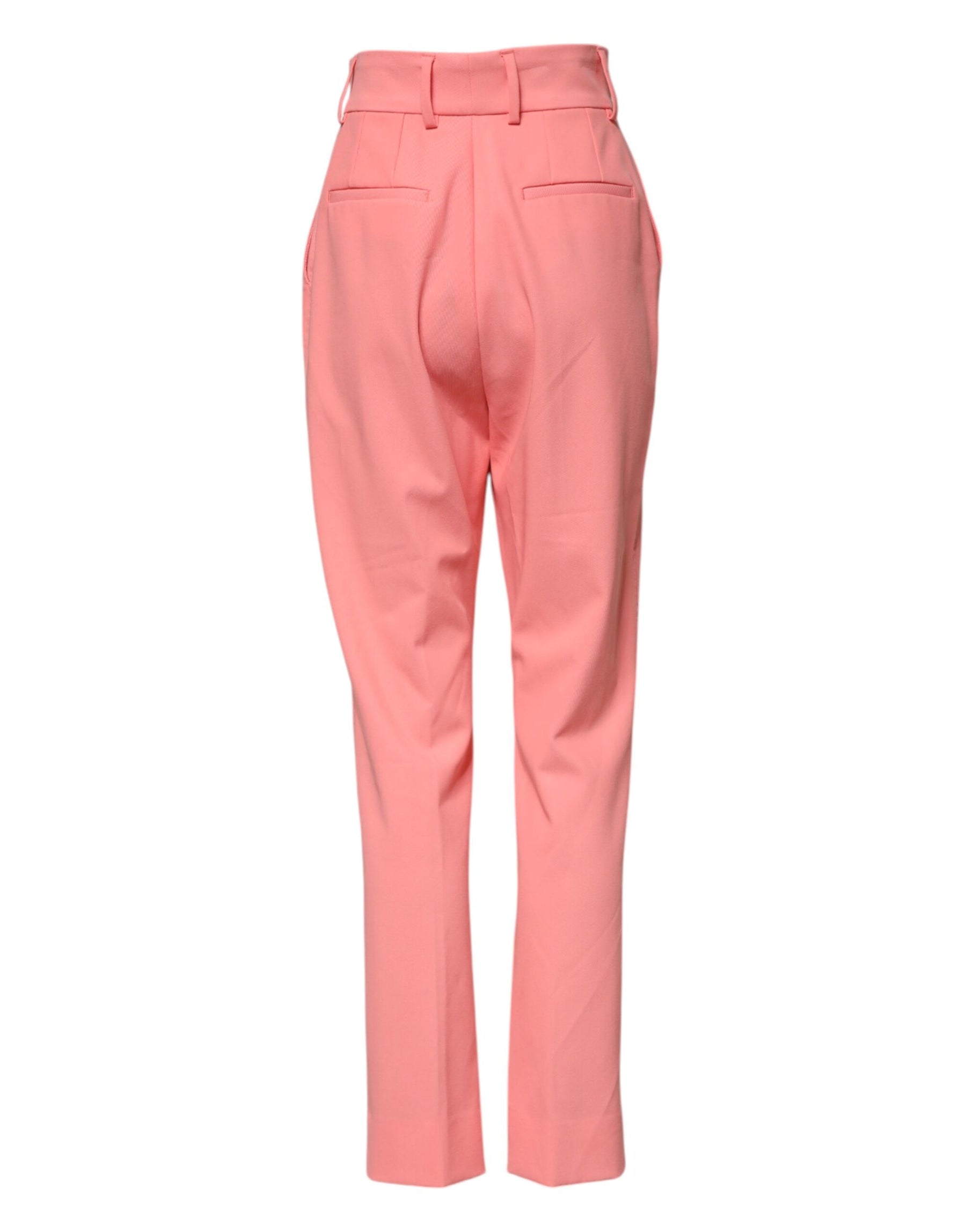 Dolce & Gabbana Pink High Waist Tapered Dress Pants | Regal Royce