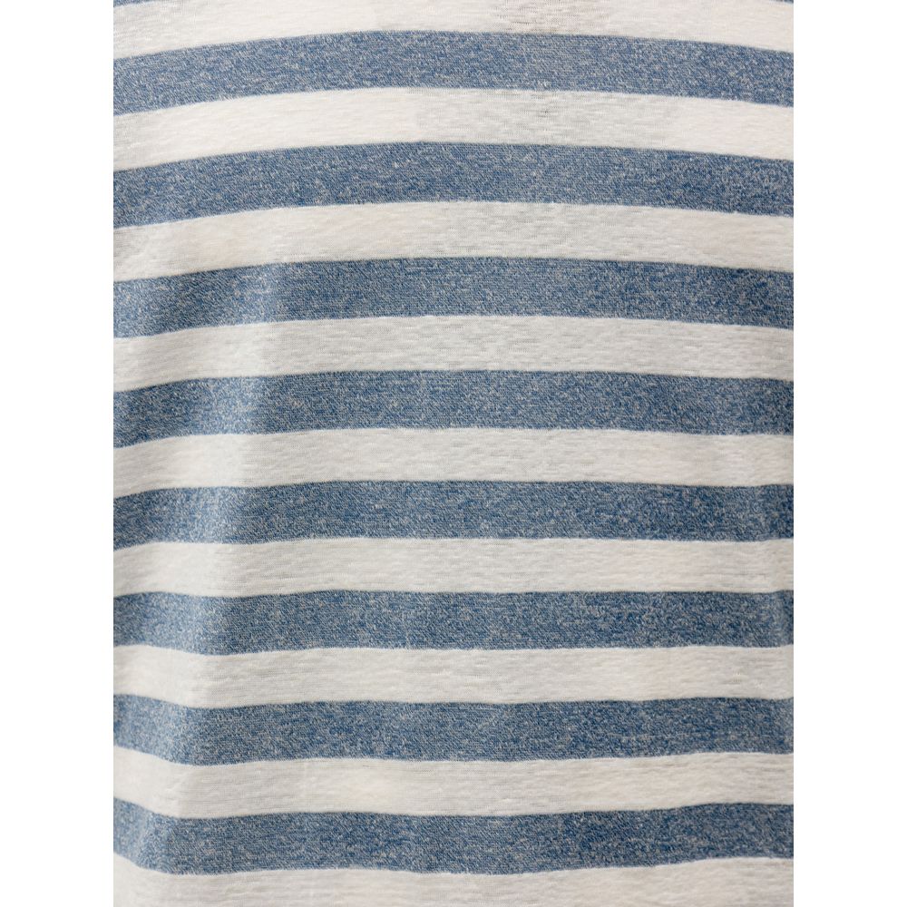 Gran Sasso Blue Cotton T-Shirt | Regal Royce
