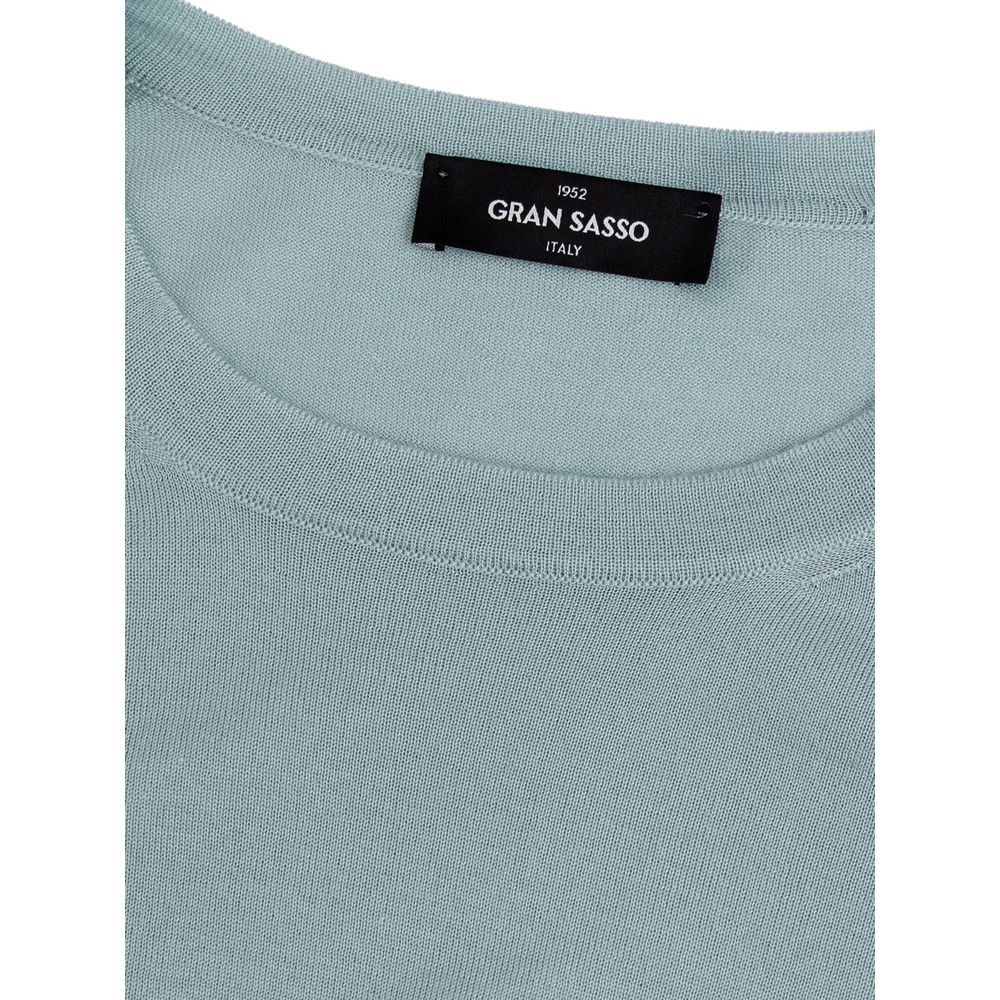 Gran Sasso Blue Cashmere Sweater | Regal Royce