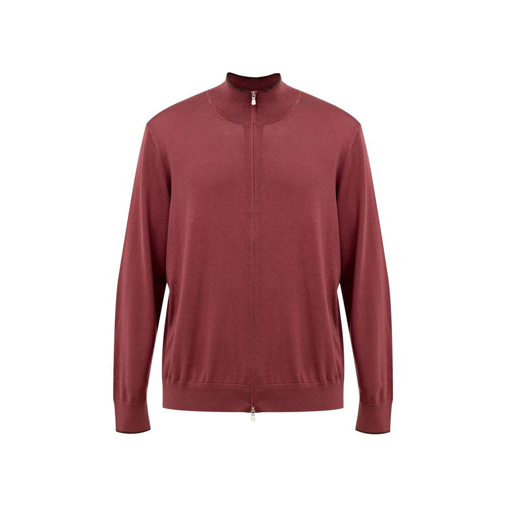 Gran Sasso Red Silk T-Shirt | Regal Royce
