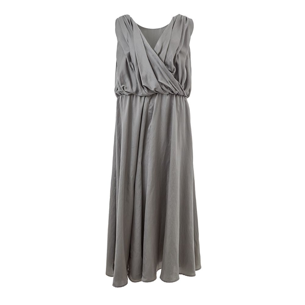 Lardini Gray Silk Casual Dress | Regal Royce