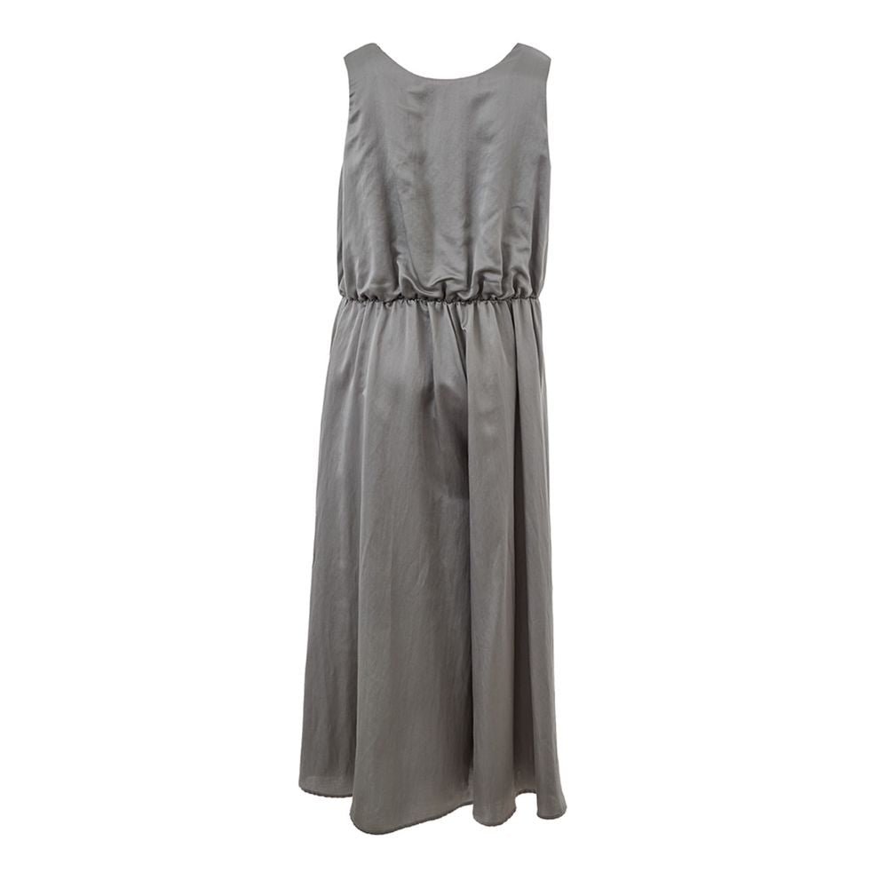 Lardini Gray Silk Casual Dress | Regal Royce