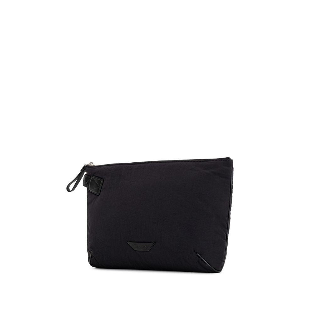 Bottega Veneta Black Nylon Clutch Bag | Regal Royce