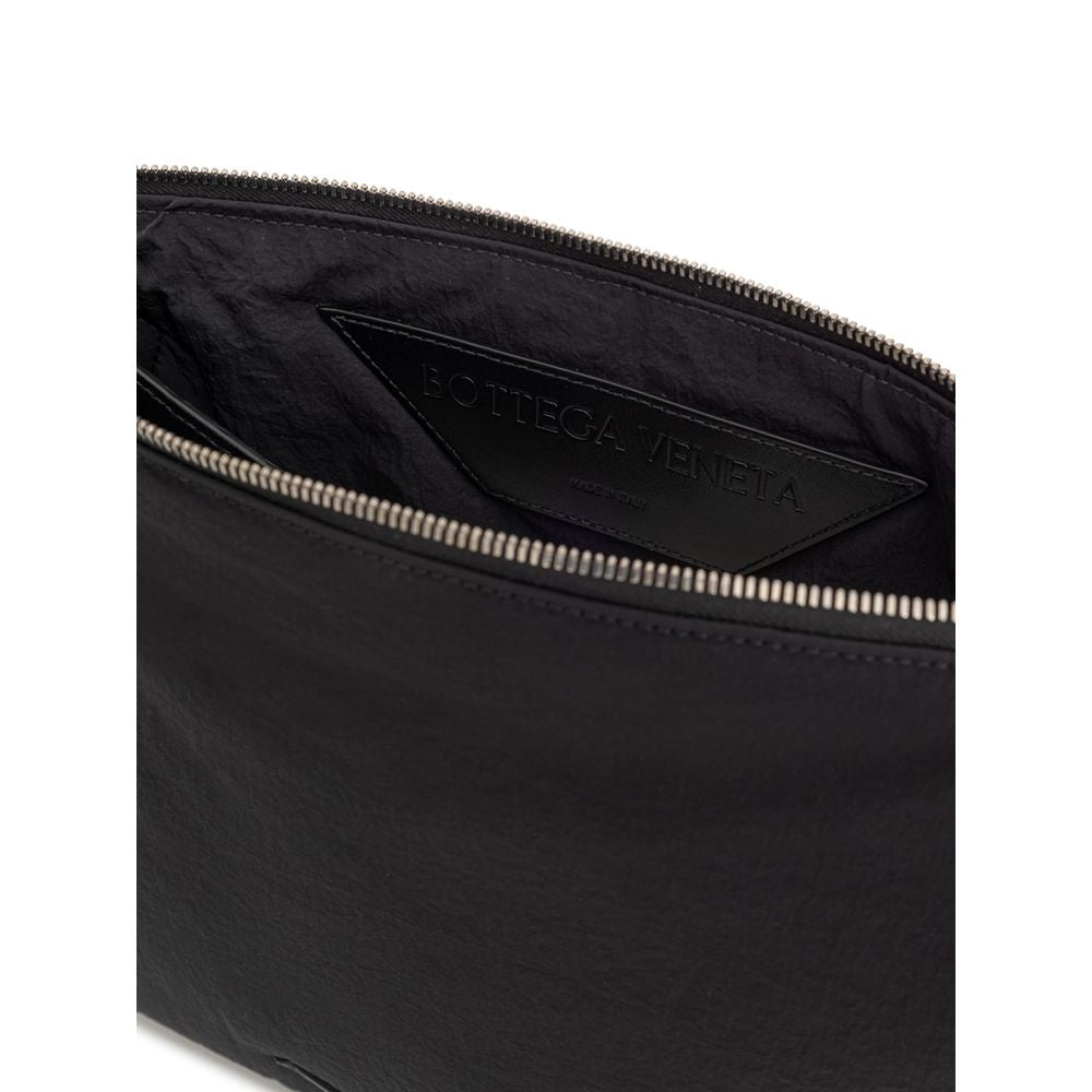 Bottega Veneta Black Nylon Clutch Bag | Regal Royce