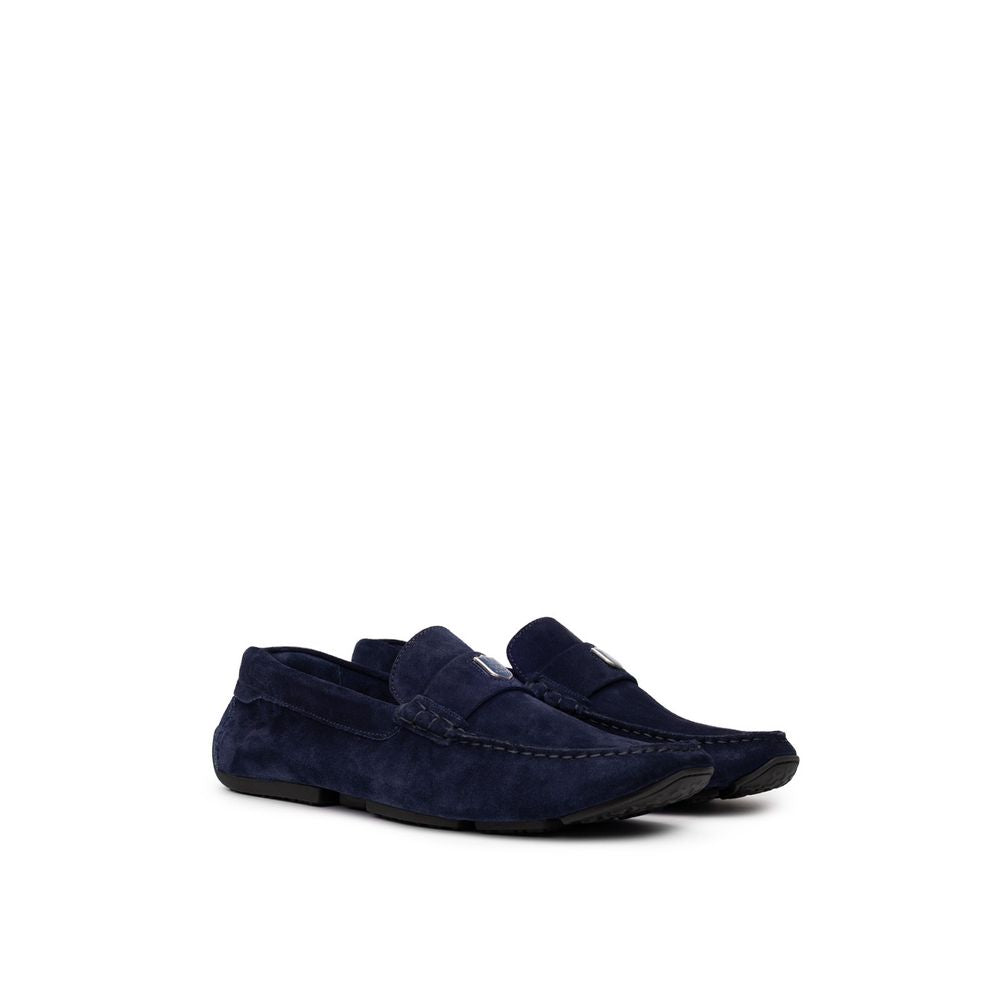 Bally Blue Leather Moccassin | Regal Royce