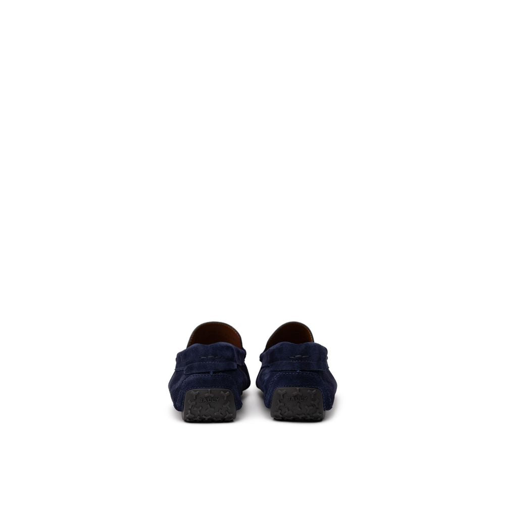Bally Blue Leather Moccassin | Regal Royce