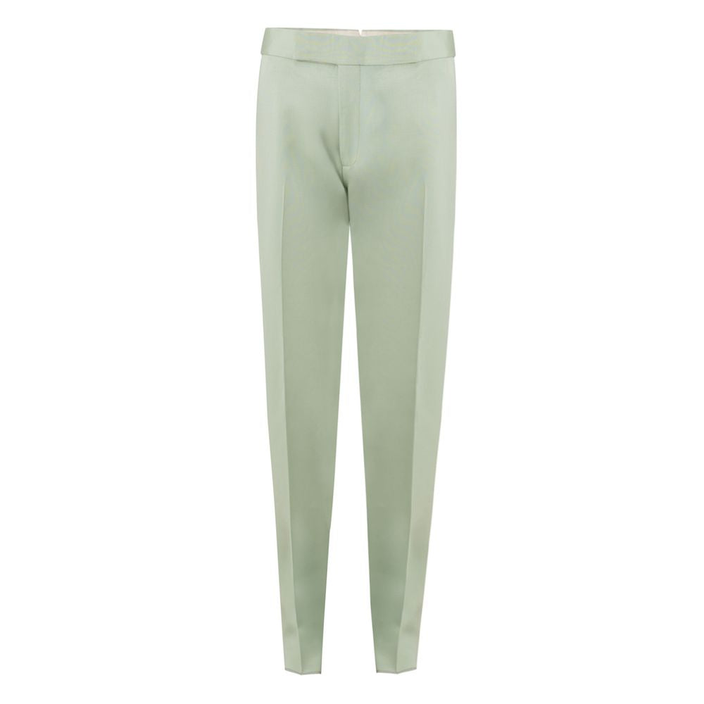 Tom Ford Green Viscose Chino Pants | Regal Royce