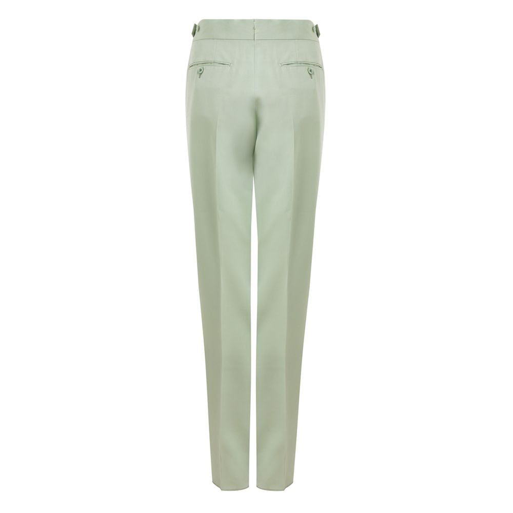 Tom Ford Green Viscose Chino Pants | Regal Royce
