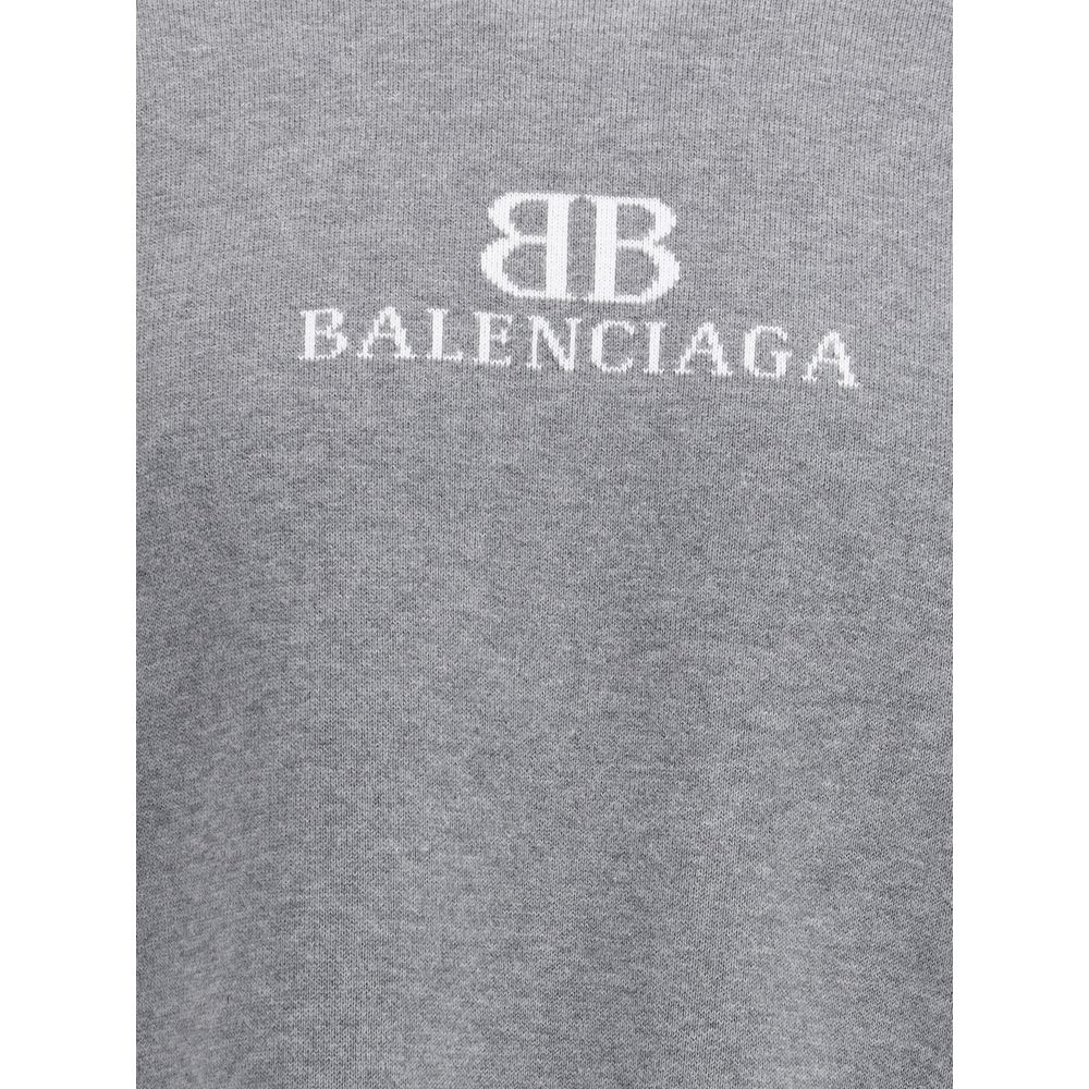 Balenciaga Gray Cotton Sweatshirt | Regal Royce