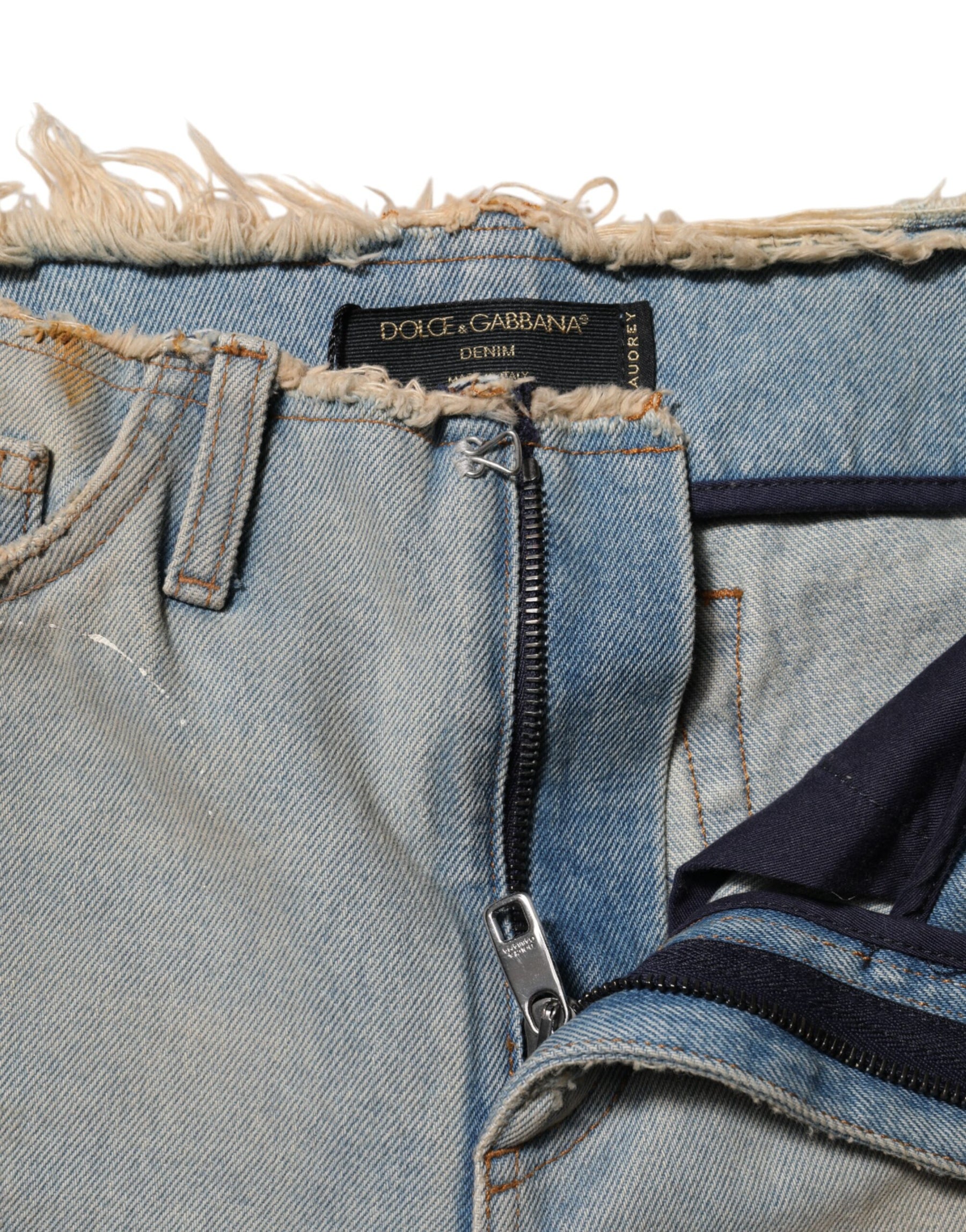 Dolce & Gabbana Light Blue High Waist Skinny Denim Jeans | Regal Royce