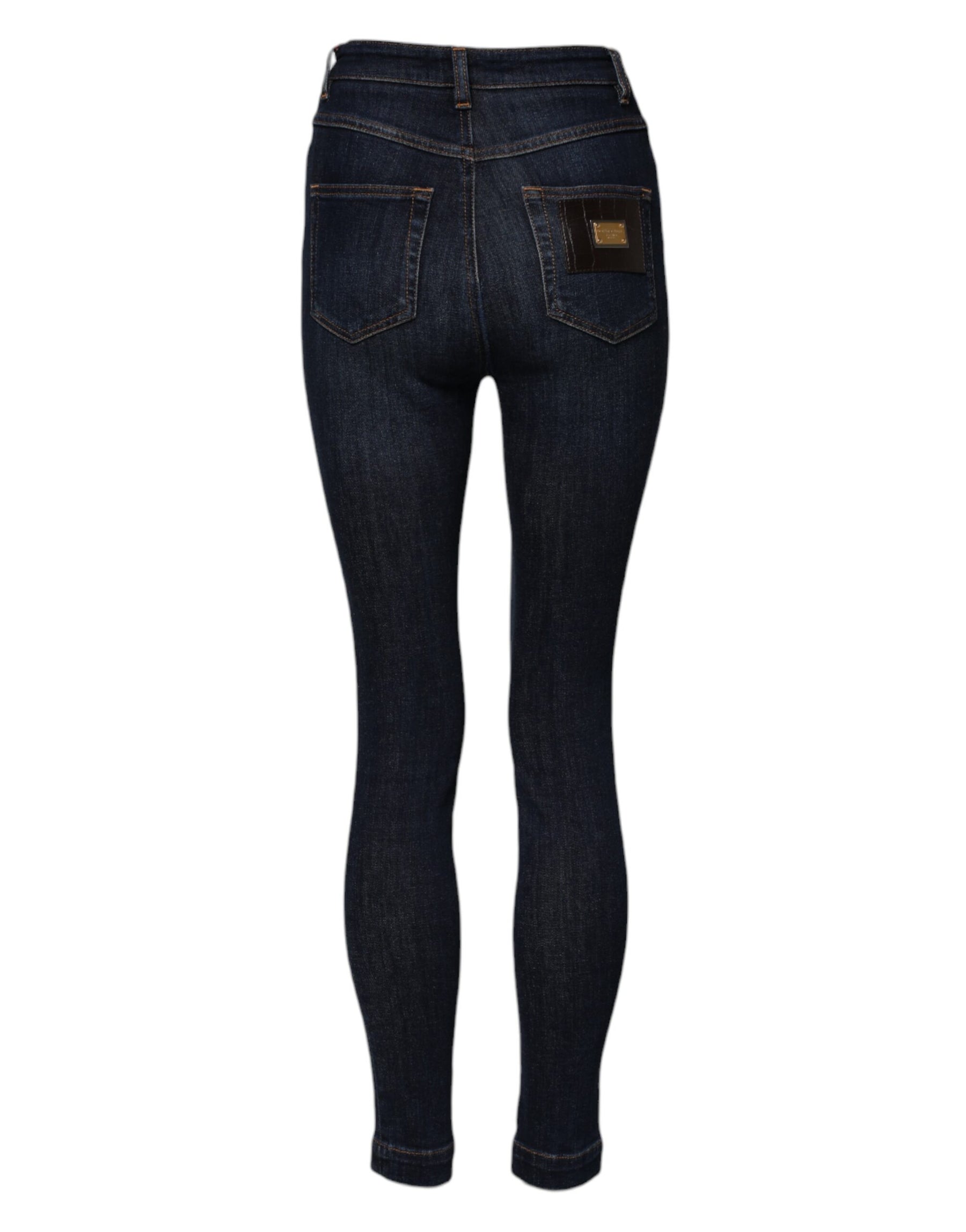 Dolce & Gabbana Blue GRACE High Waist Skinny Denim Jeans | Regal Royce
