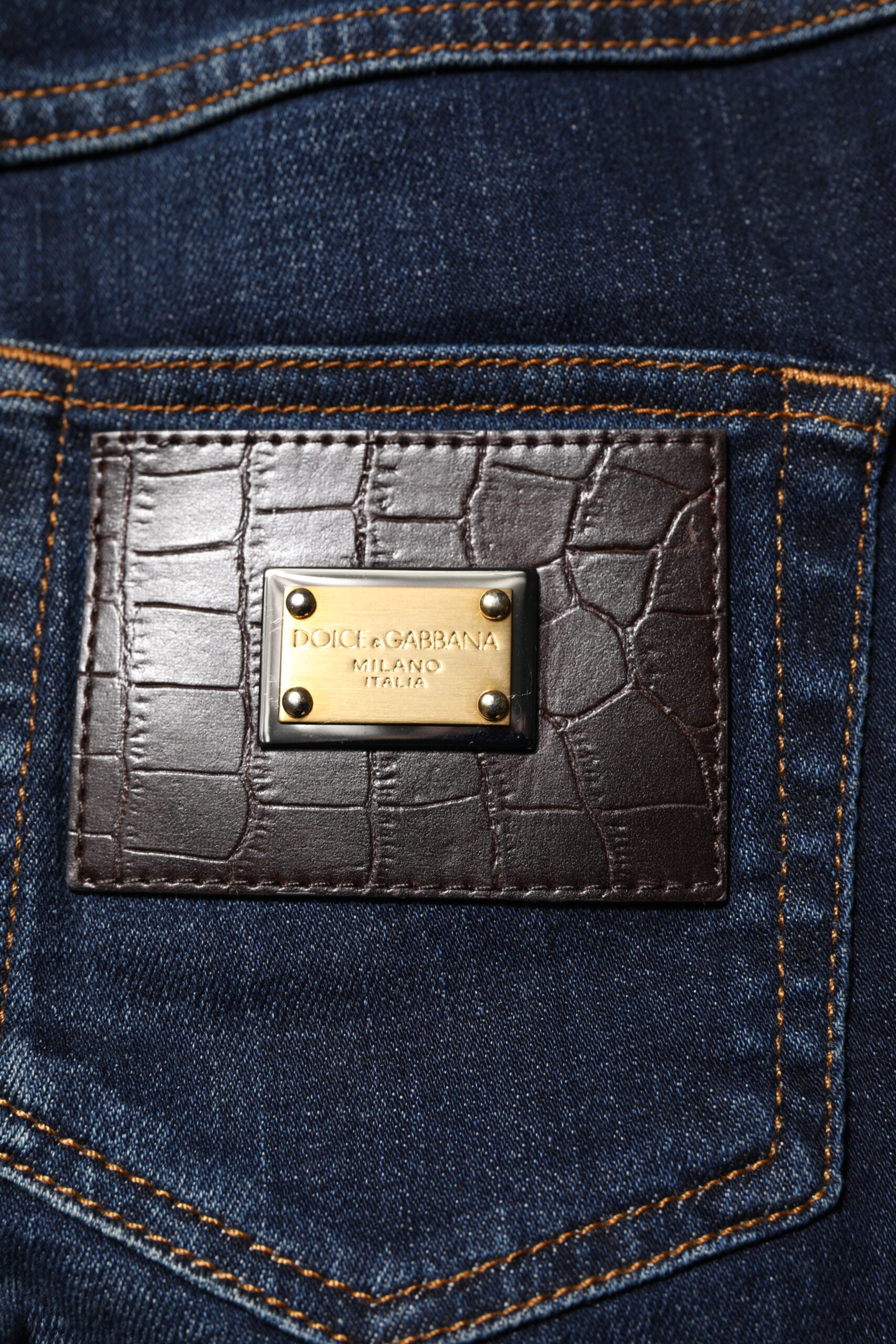 Dolce & Gabbana Blue GRACE High Waist Skinny Denim Jeans | Regal Royce