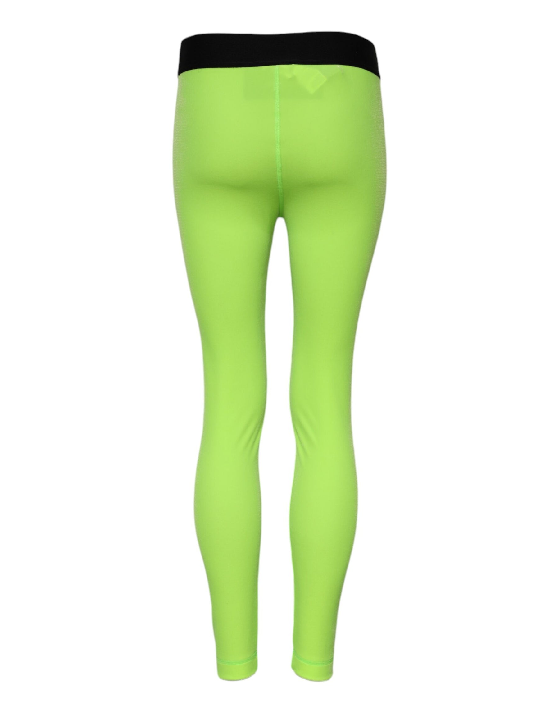 Dolce & Gabbana Green Nylon Slim Fit Leggings Pants | Regal Royce