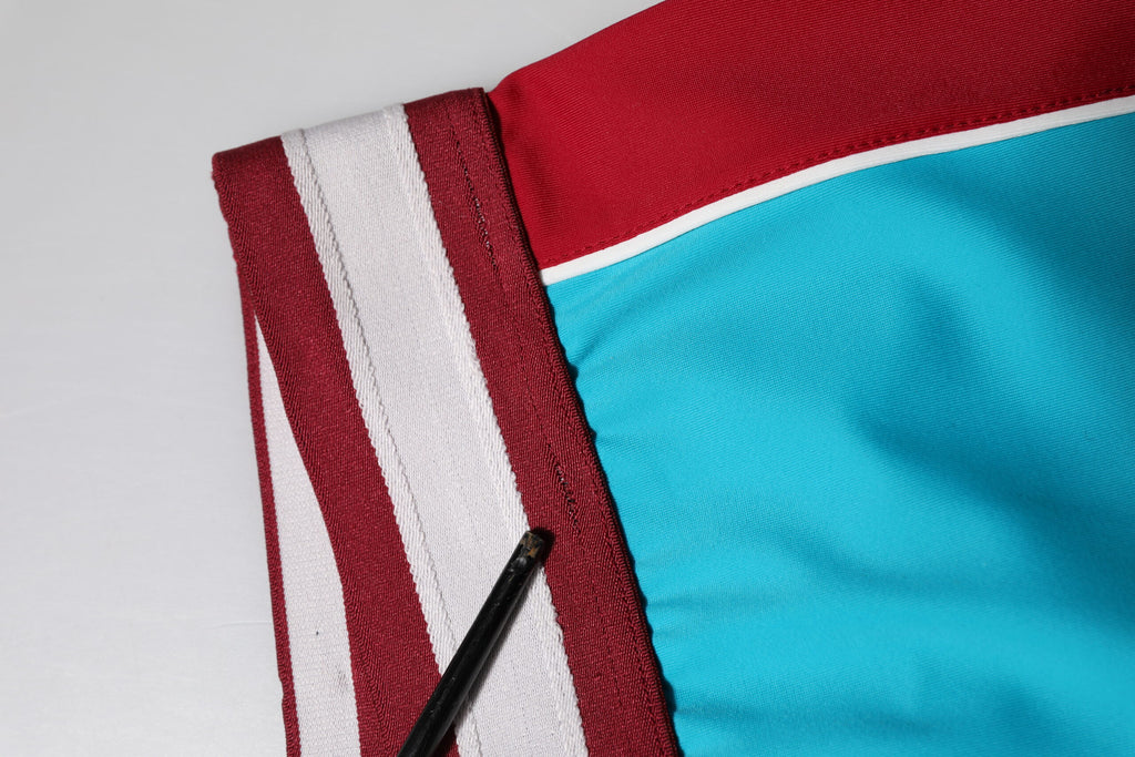 Dolce & Gabbana Blue Nylon Slim Fit Cropped Leggings Pants