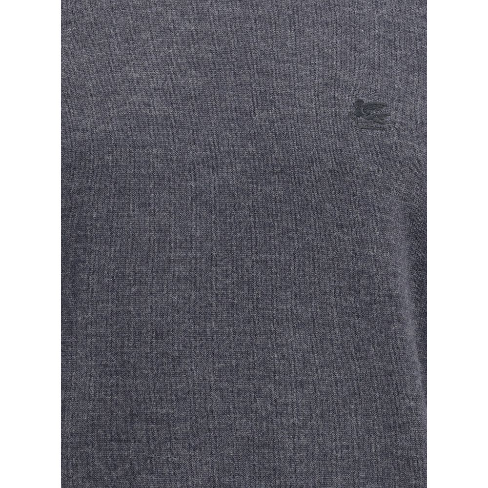 Etro Gray Wool Turtleneck | Regal Royce