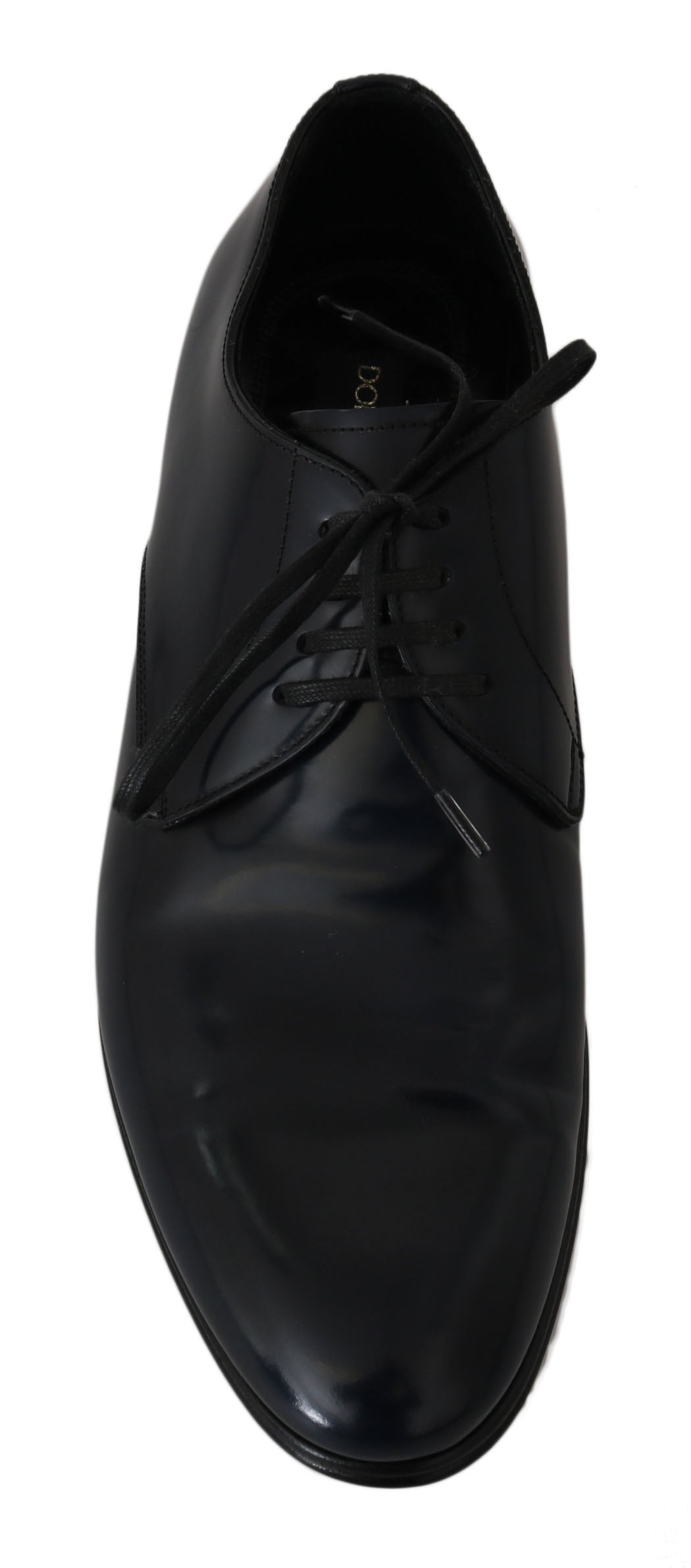 Dolce & Gabbana Blue Leather Dress Derby Formal Mens Shoes | Regal Royce