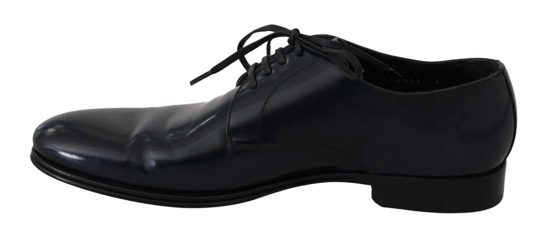 Dolce & Gabbana Blue Leather Dress Derby Formal Mens Shoes | Regal Royce