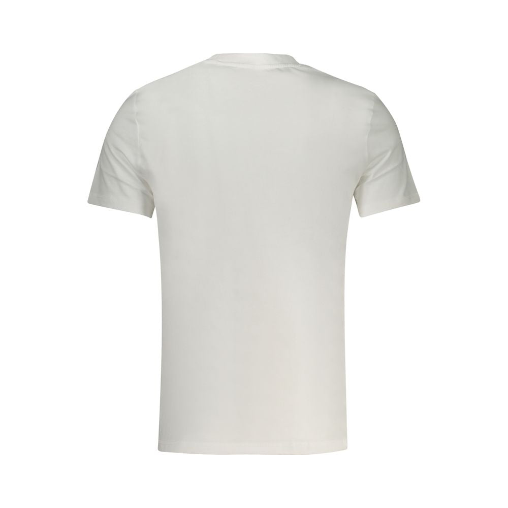 Guess Jeans Bianco Cotton Men T-Shirt | Regal Royce