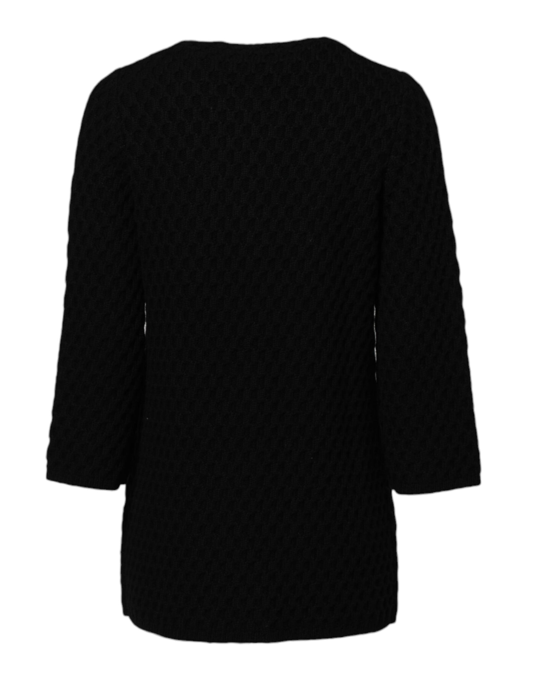 Dolce & Gabbana Black Cashmere Quilted Embellished Jacket | Regal Royce