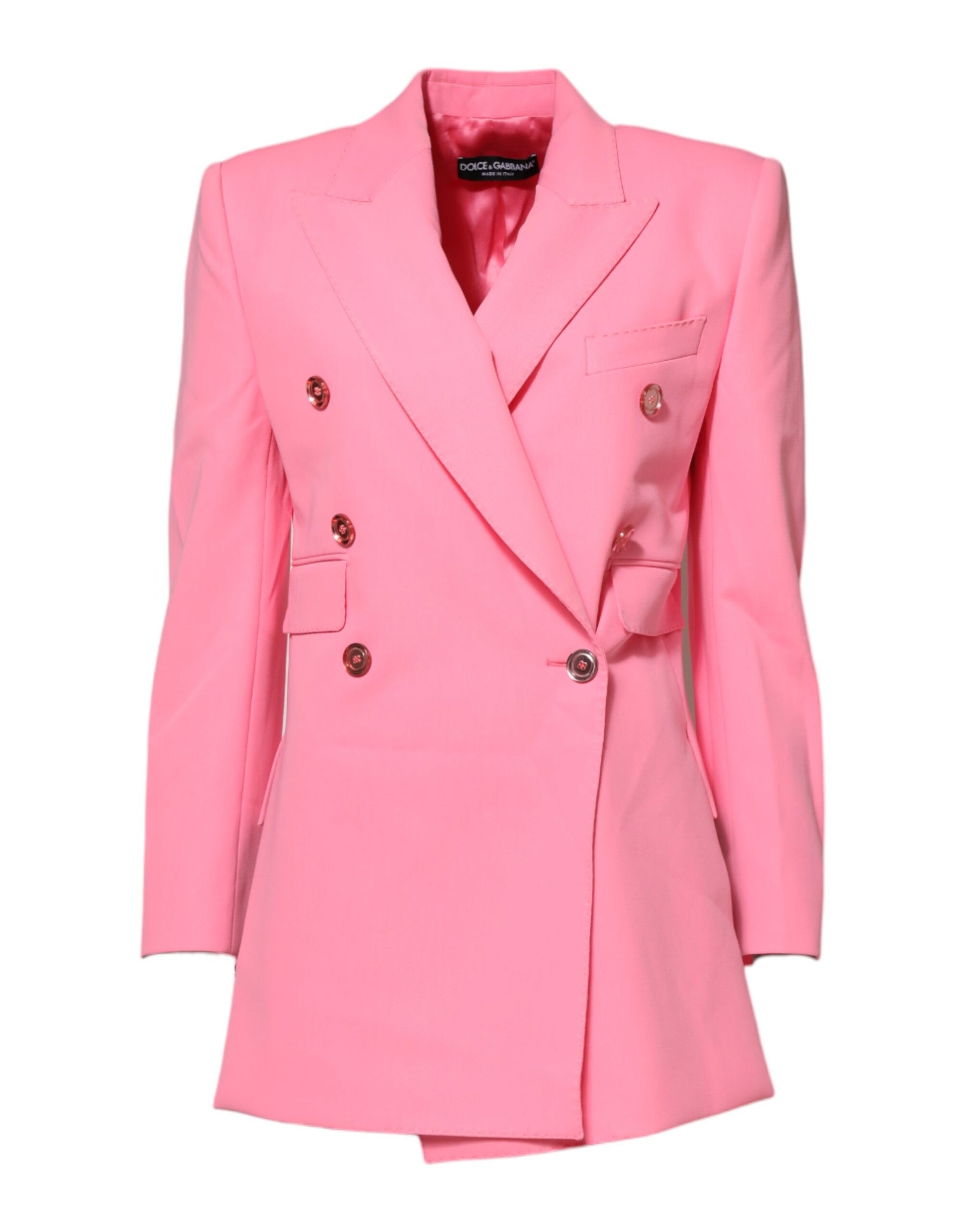 Dolce & Gabbana Pink Double Breasted Women Coat Jacket | Regal Royce