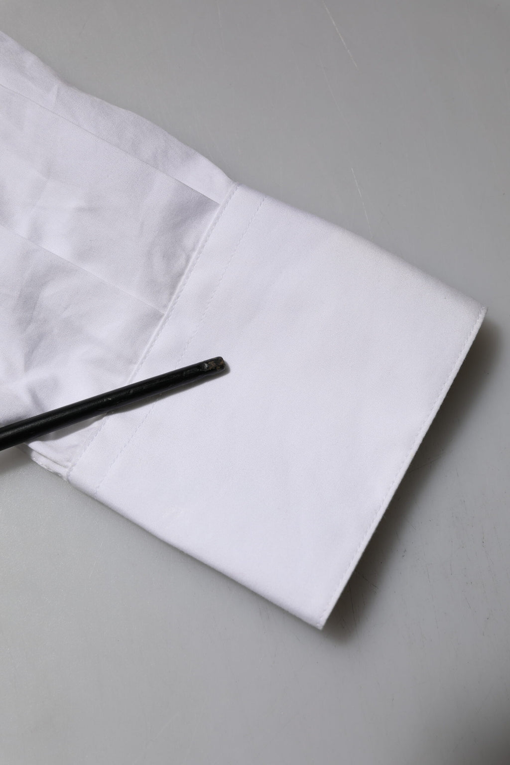 Dolce & Gabbana White Crystal Embellished Collared Shirt Top