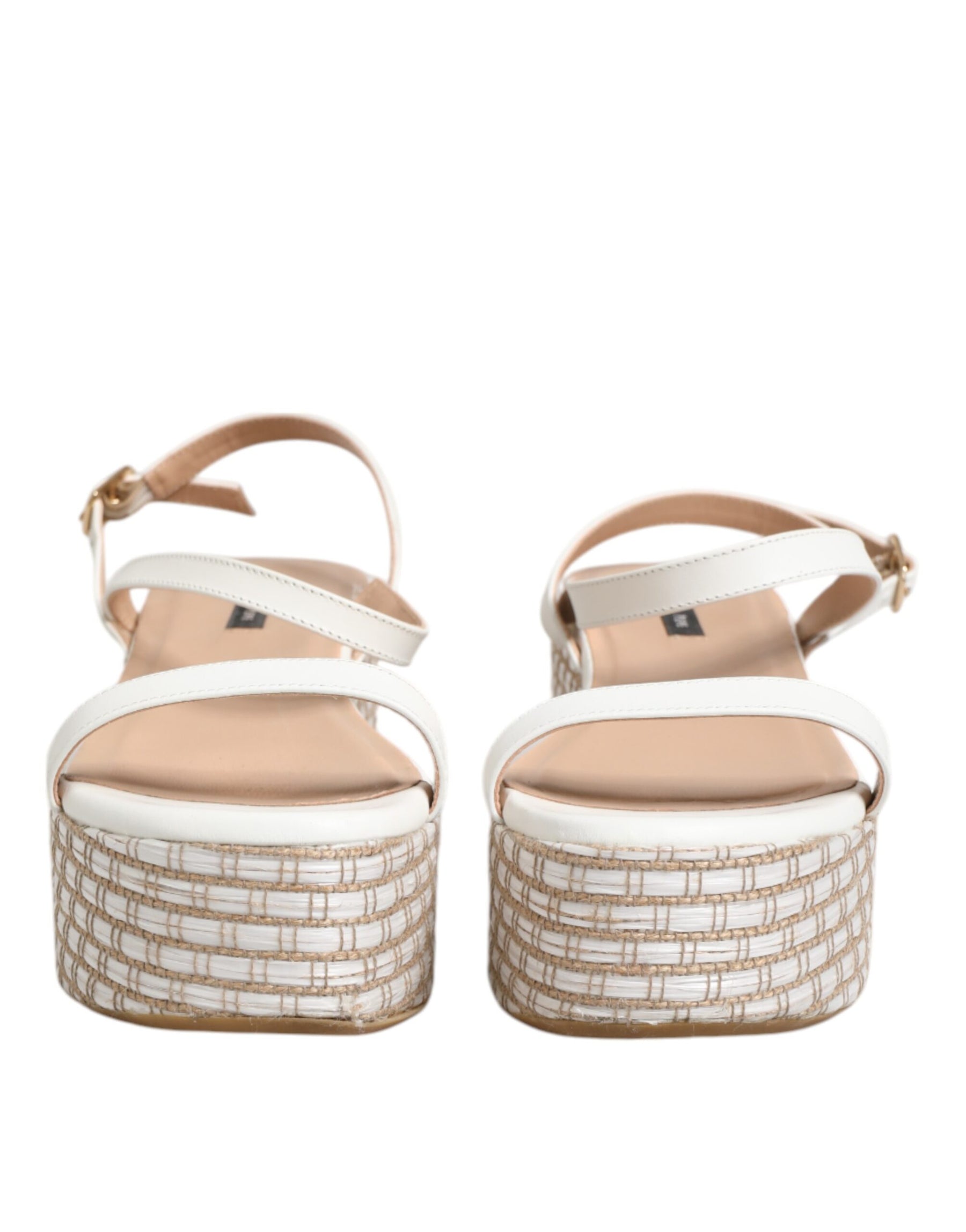 Patrizia Pepe White Espadrilles Ankle Strap Sandals Shoes | Regal Royce
