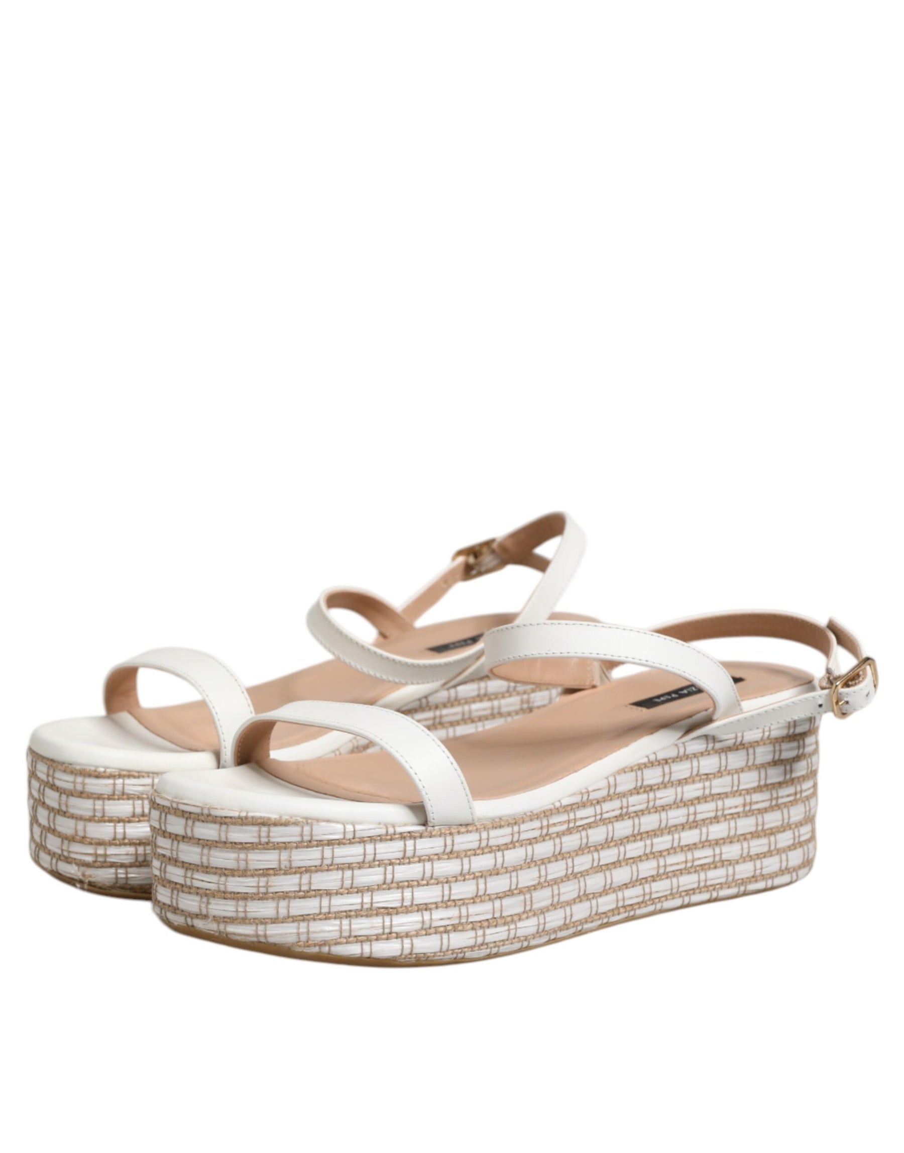 Patrizia Pepe White Espadrilles Ankle Strap Sandals Shoes | Regal Royce