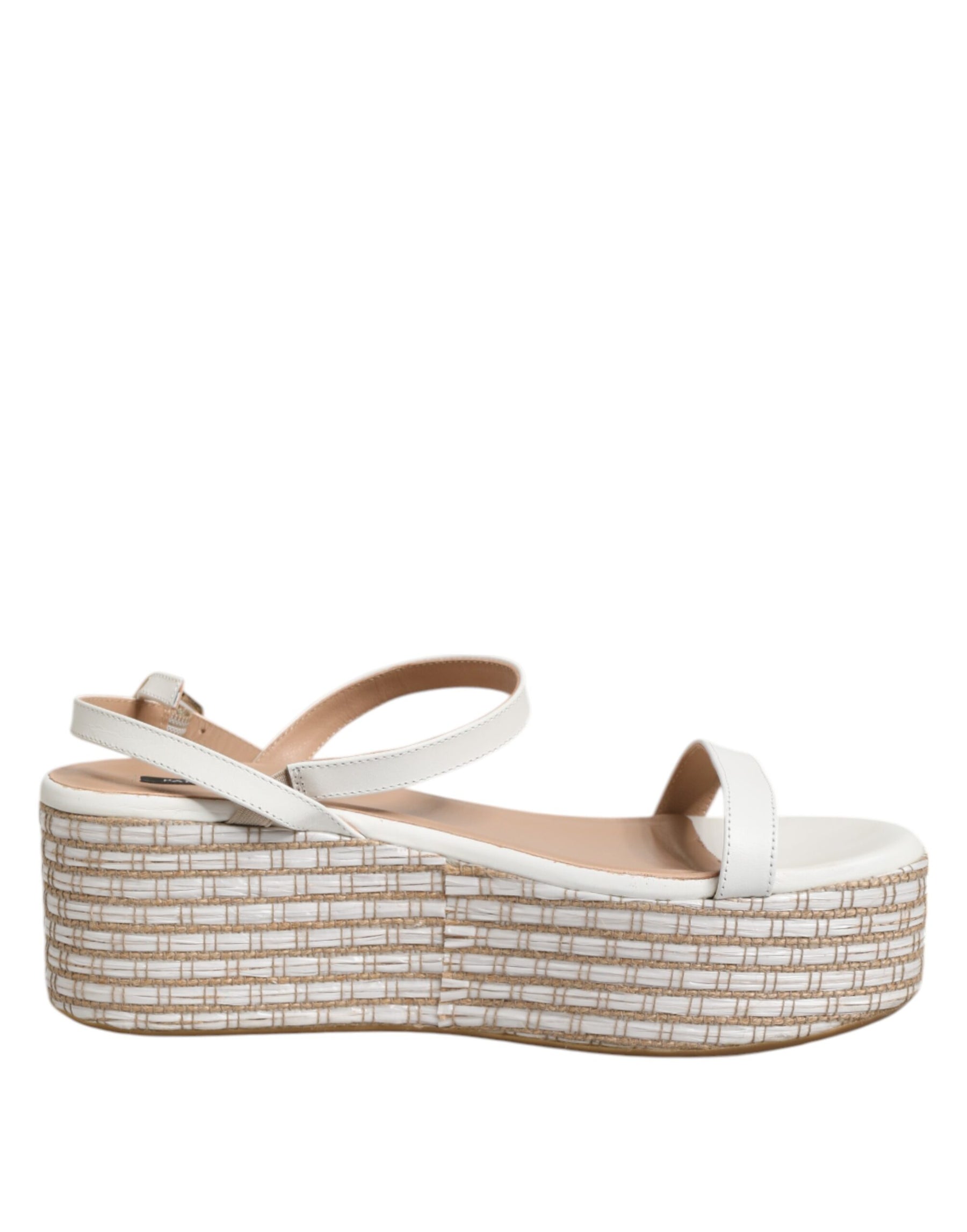 Patrizia Pepe White Espadrilles Ankle Strap Sandals Shoes | Regal Royce