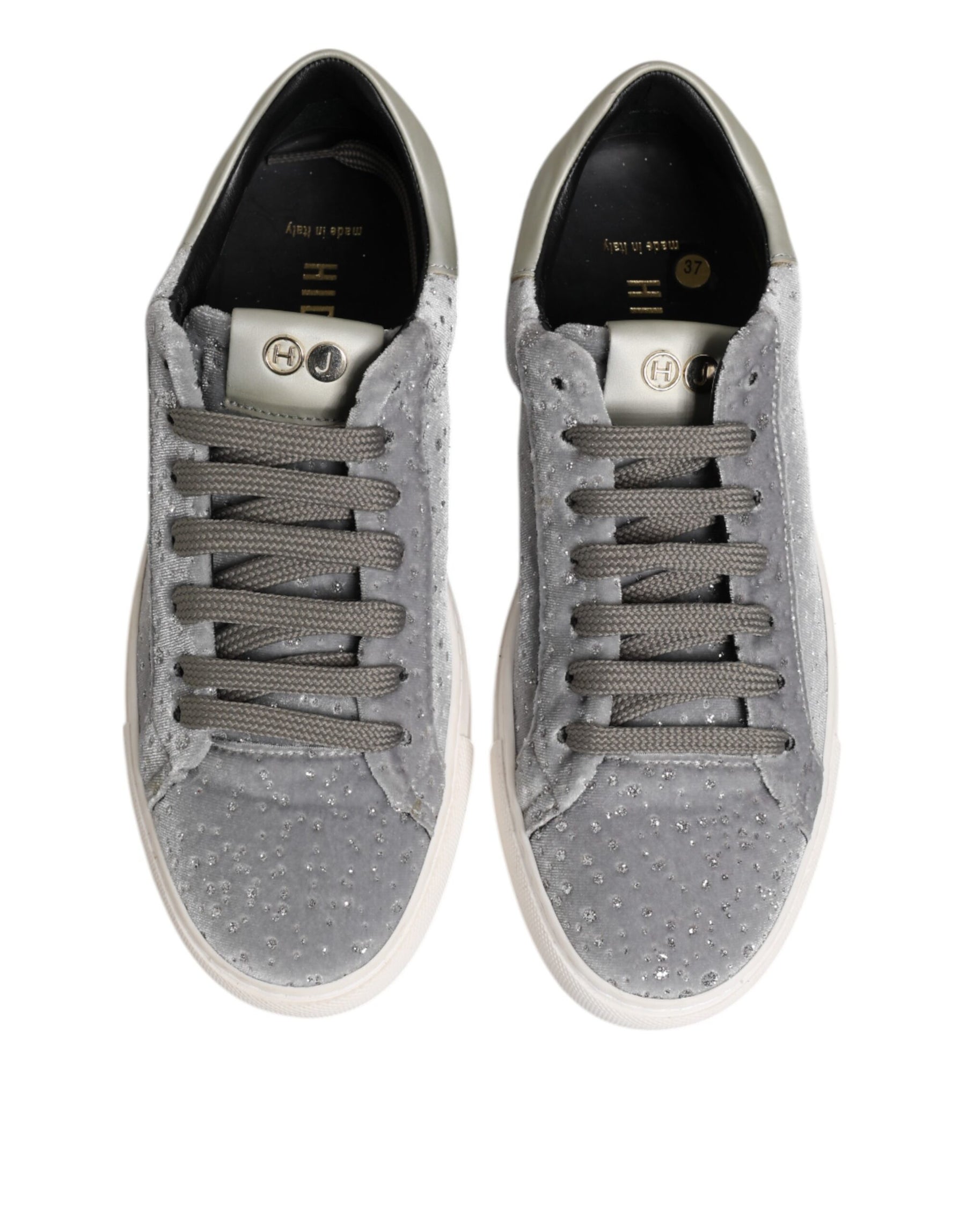 HIDE & JACK Gray Suede Low Top Lace Up Sneakers Shoes | Regal Royce