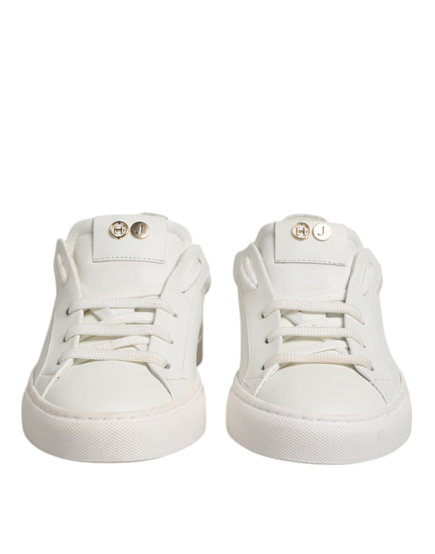 HIDE & JACK White Leather Low Top Lace Up Sneakers Shoes | Regal Royce