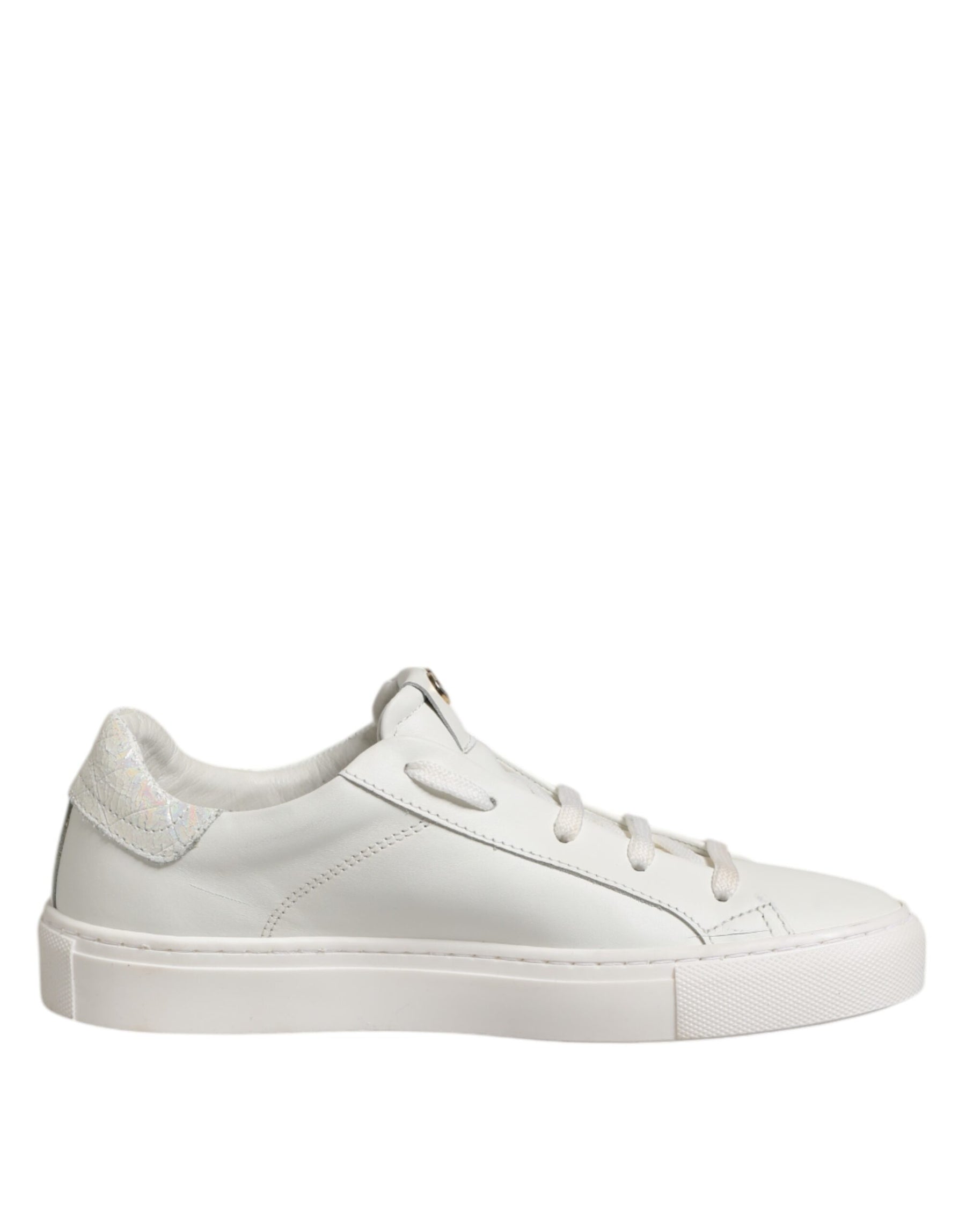HIDE & JACK White Leather Low Top Lace Up Sneakers Shoes | Regal Royce