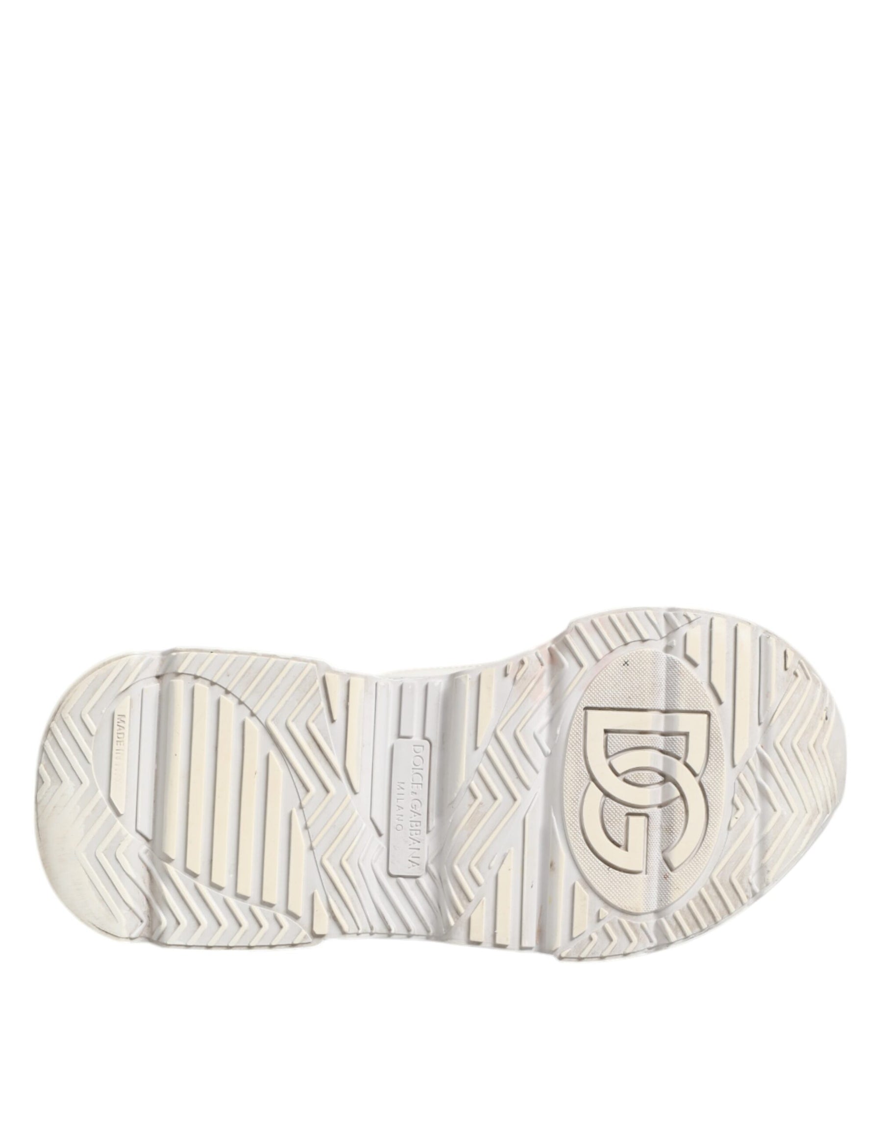 Dolce & Gabbana White DAYMASTER Calf Leather Sneakers Shoes | Regal Royce