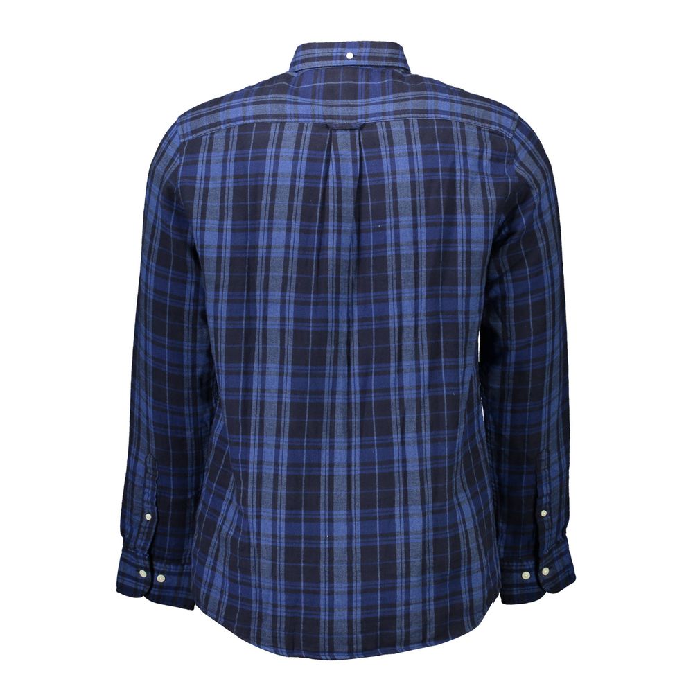 Gant Blu Cotton Men Shirt | Regal Royce