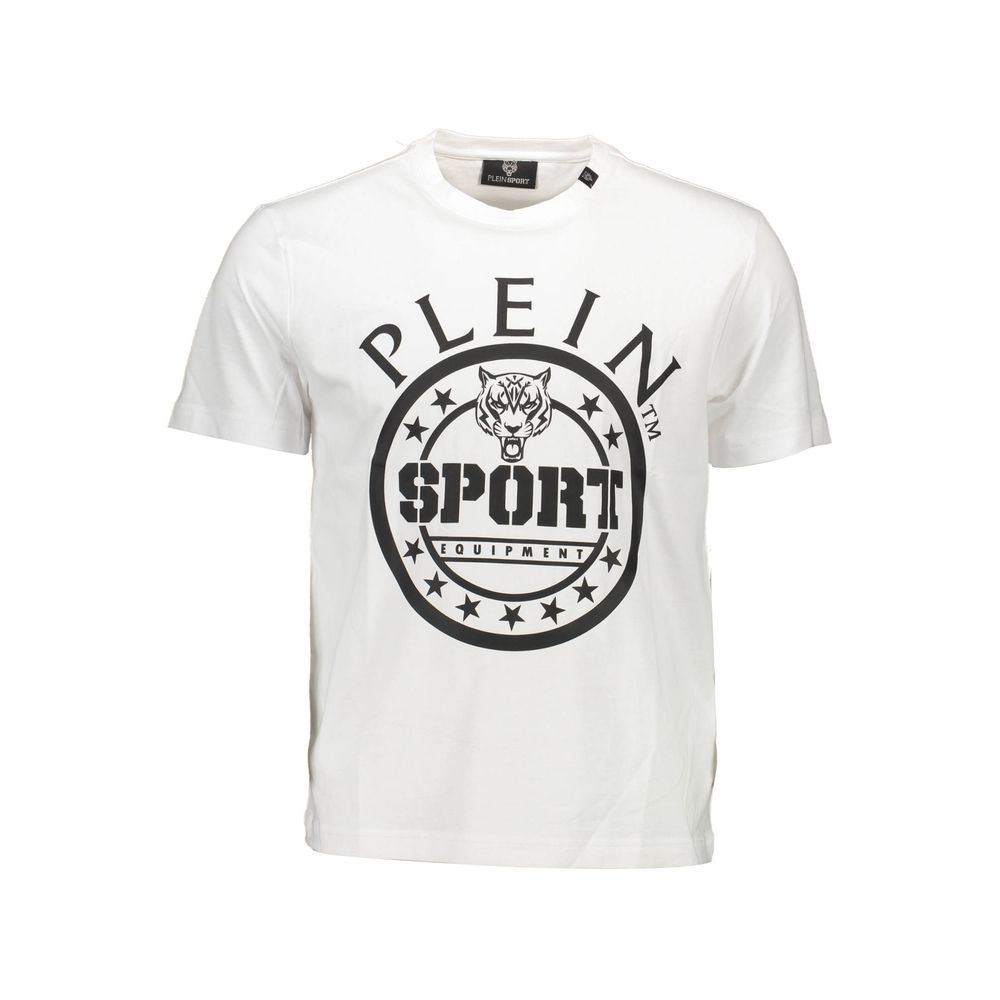 Plein Sport White Cotton Men T-shirt | Regal Royce
