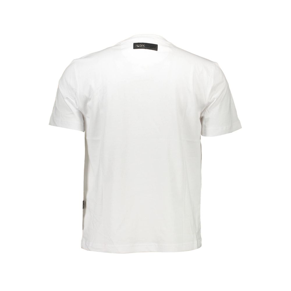 Plein Sport White Cotton Men T-shirt | Regal Royce