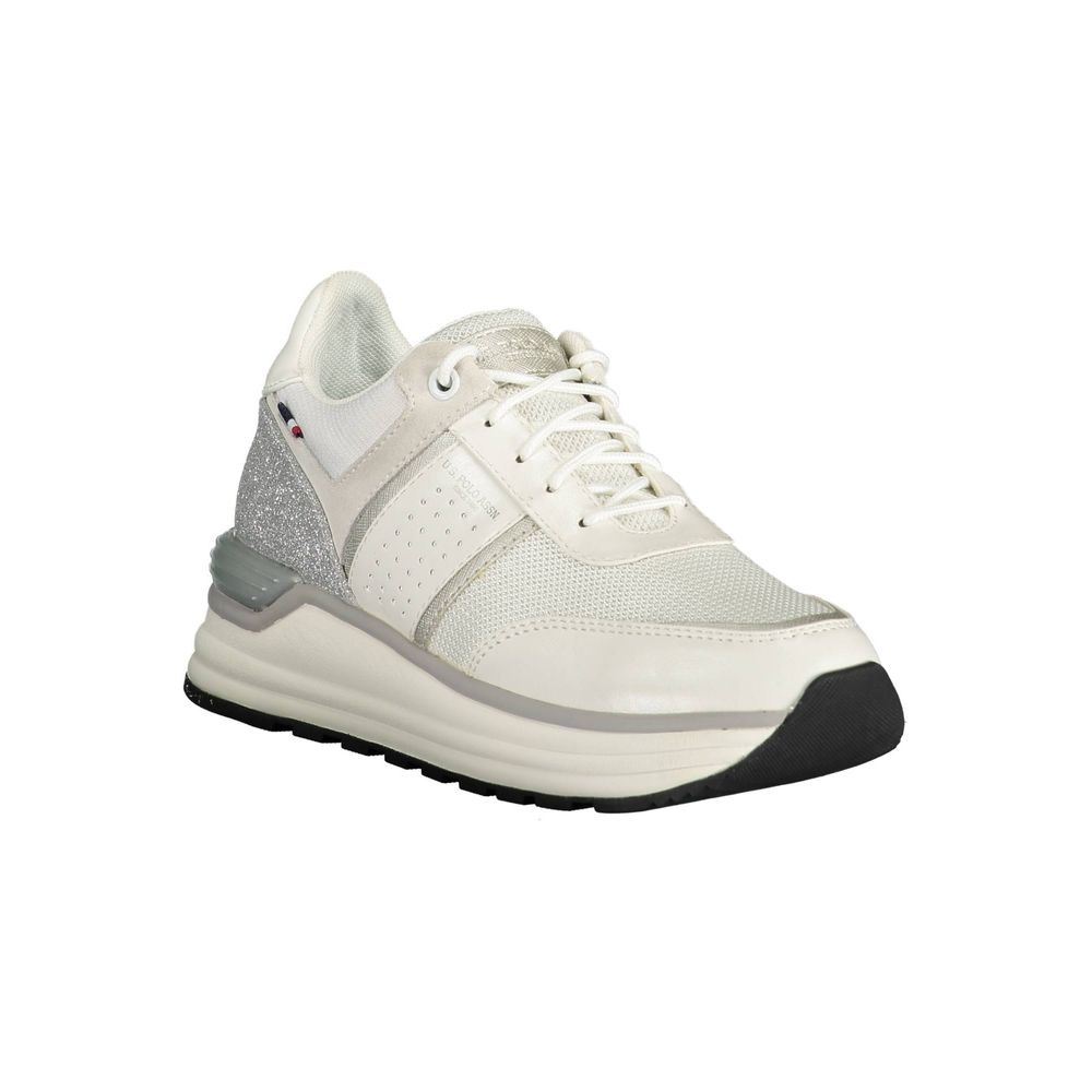 U.S. POLO ASSN. Bianco Eco Suede Women Sneaker | Regal Royce