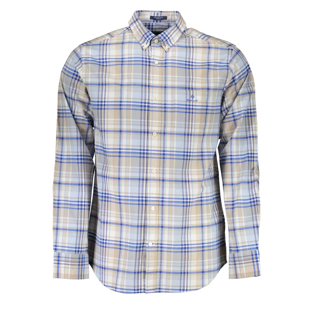 Gant Azzurro Organic Cotton Men Shirt | Regal Royce