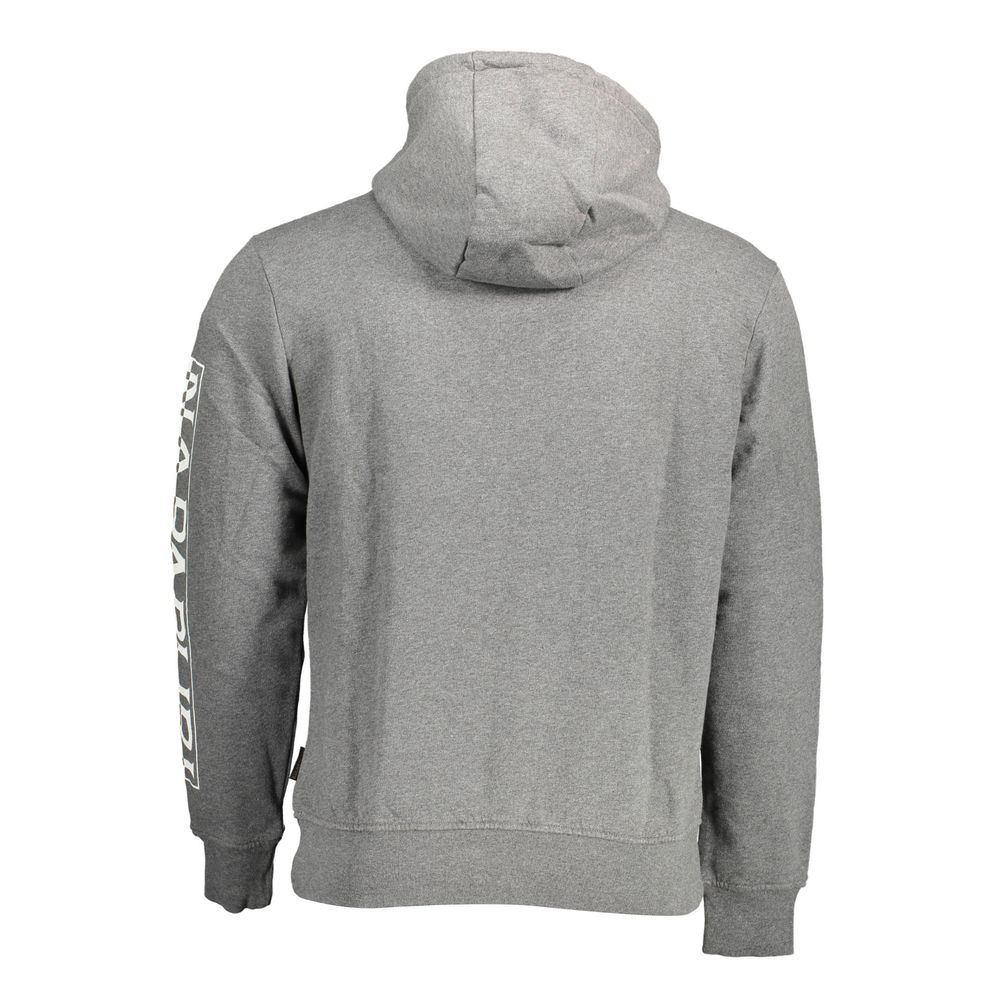 Napapijri Gray Cotton Sweatshirt