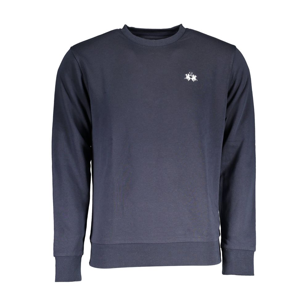 La Martina Blue Cotton Sweatshirt