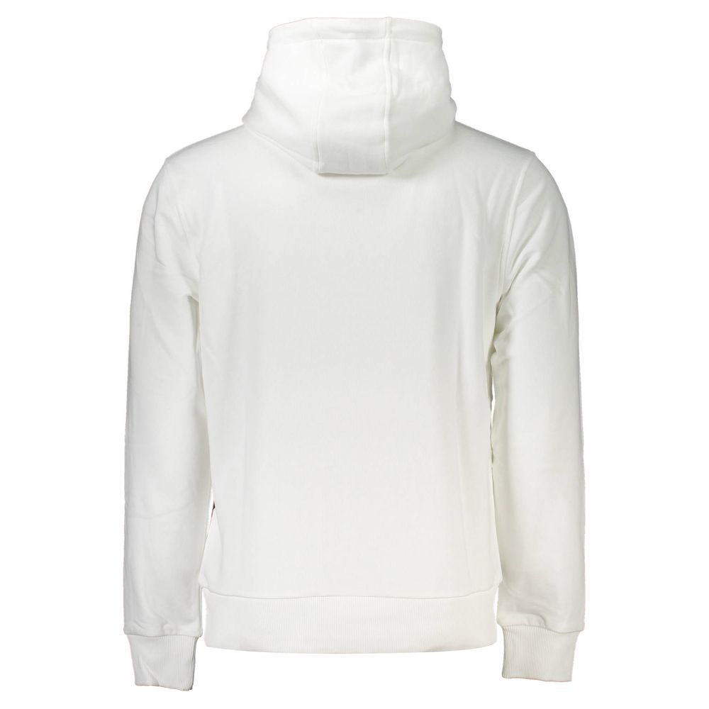 Cavalli Class White Cotton Men Sweatshirt | Regal Royce
