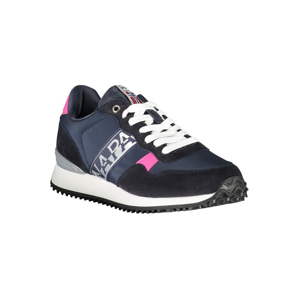Napapijri Blue Polyester Women Sneaker | Regal Royce